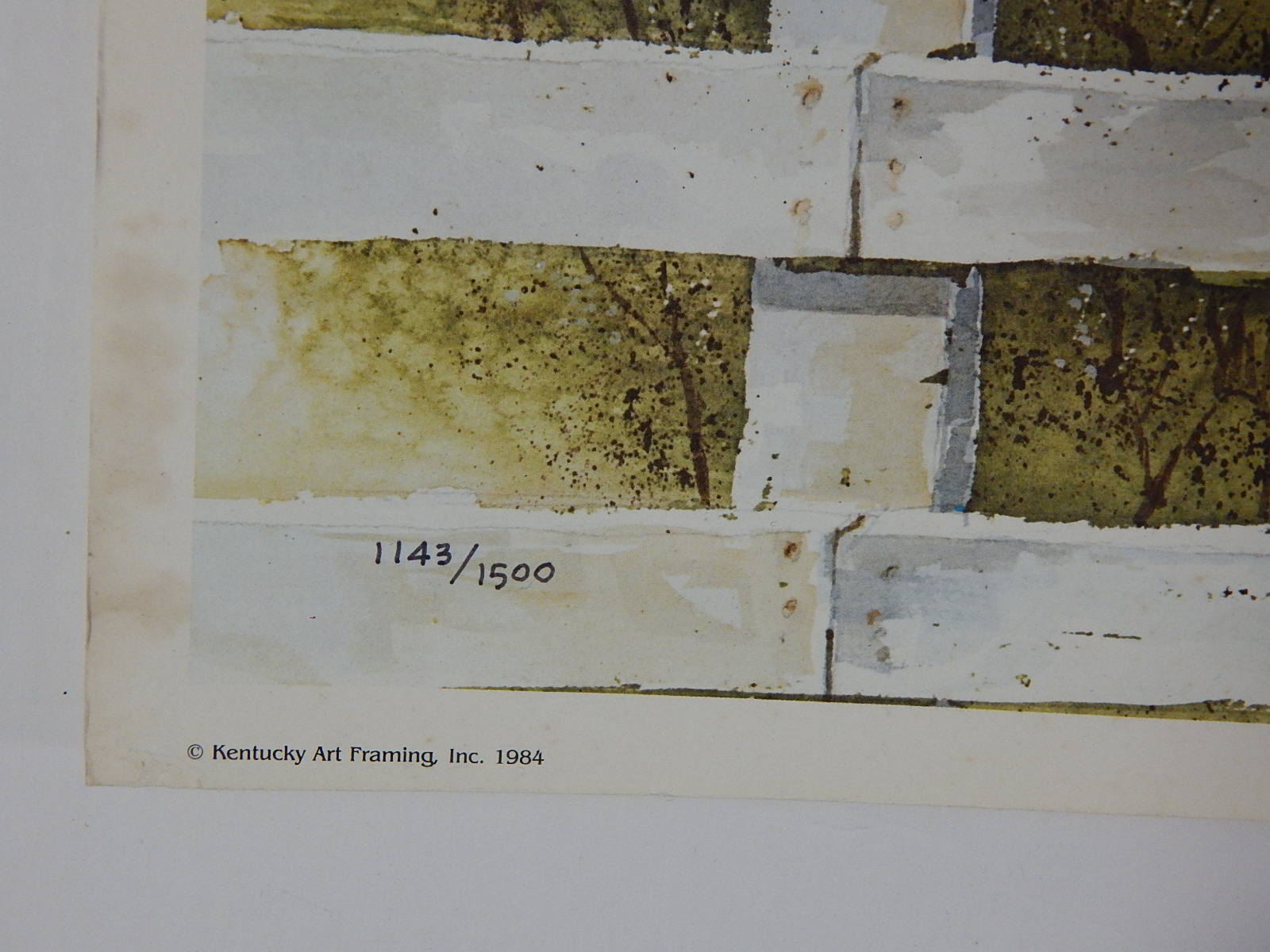 1984 Tony Oswald Signed Limited "Southern Heritage" Lithograph