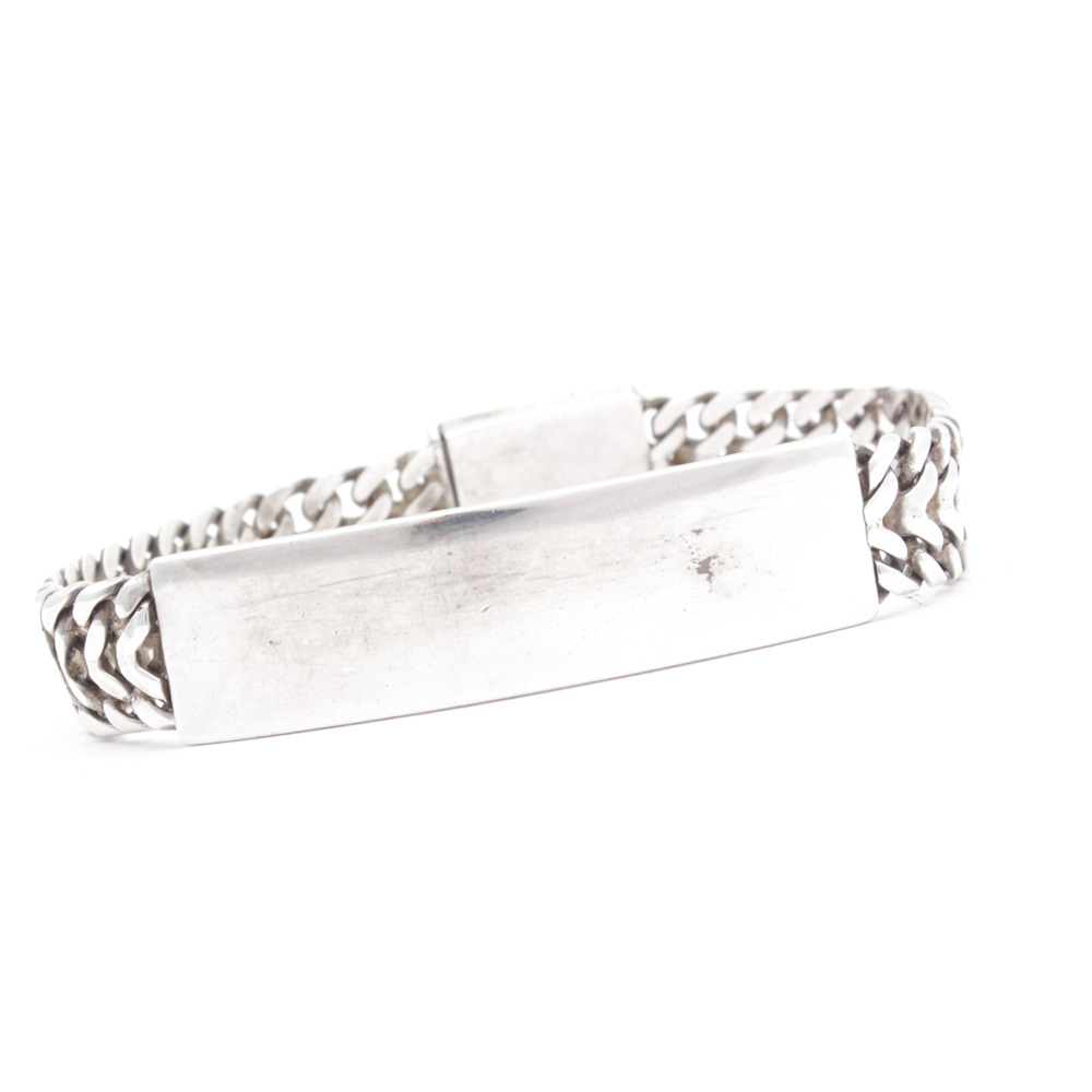 Sterling Silver ID Bracelet