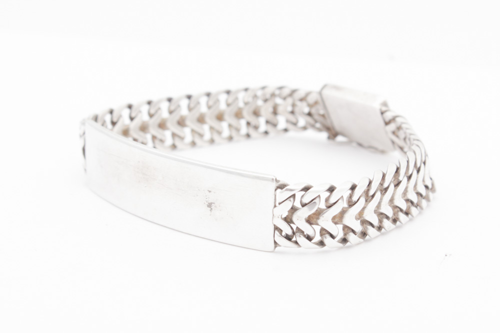 Sterling Silver ID Bracelet