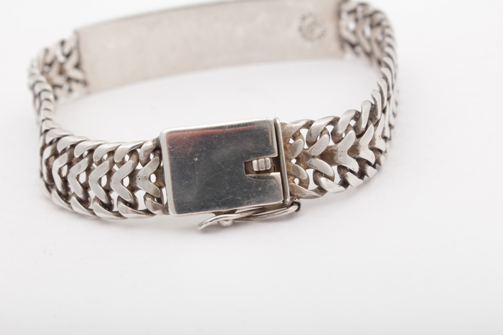 Sterling Silver ID Bracelet