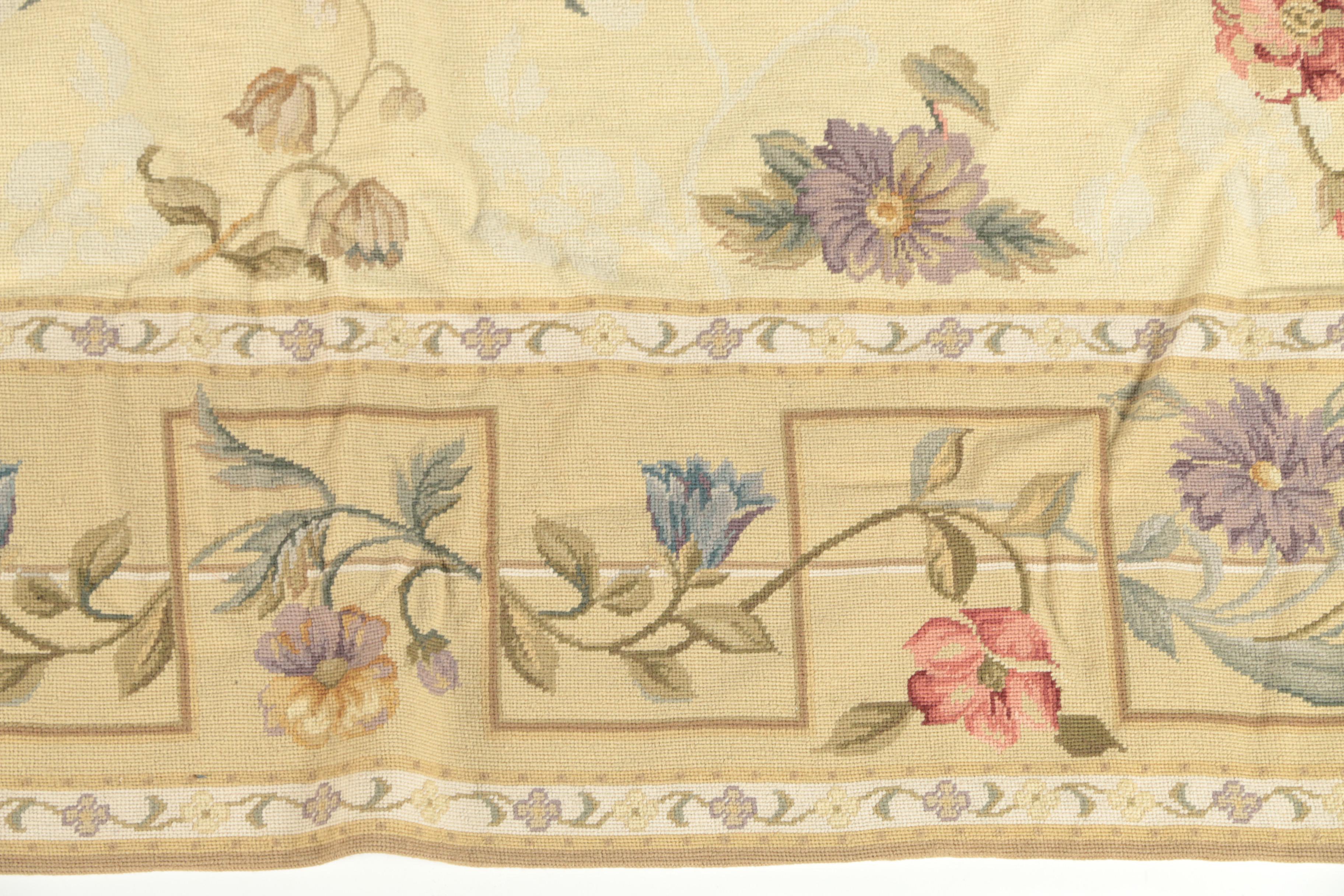 Needlepoint "Carlisle" Wool Area Rug attributed to Asmara