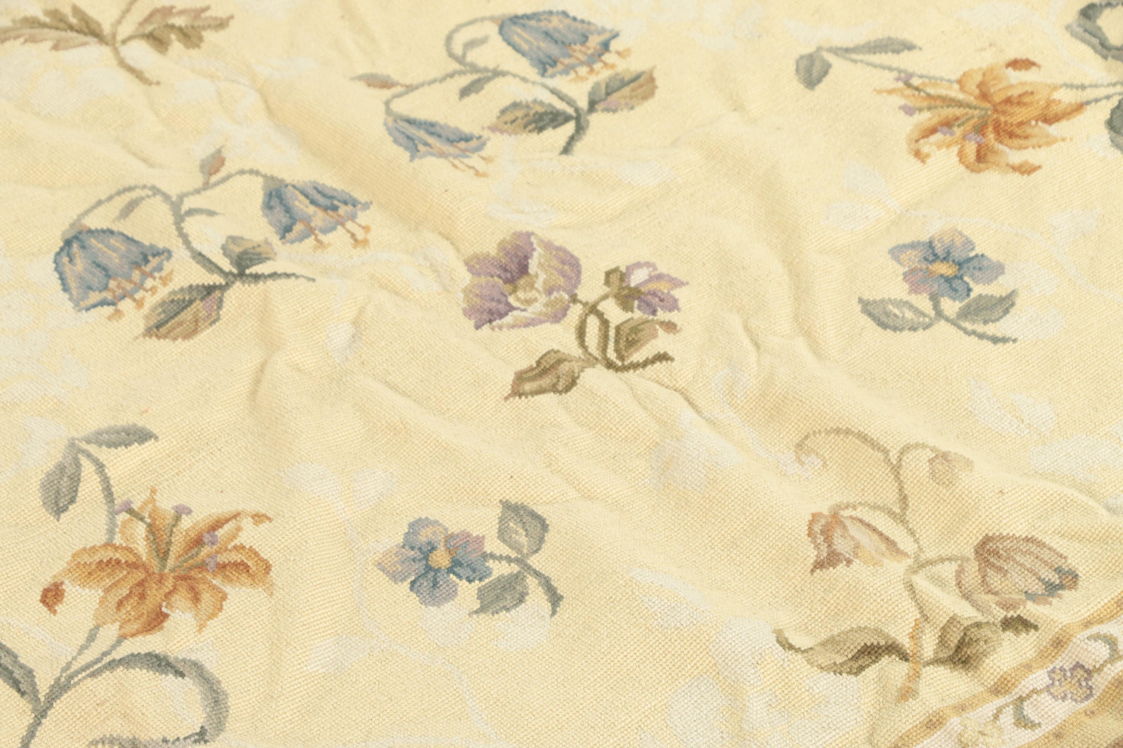 Needlepoint "Carlisle" Wool Area Rug attributed to Asmara