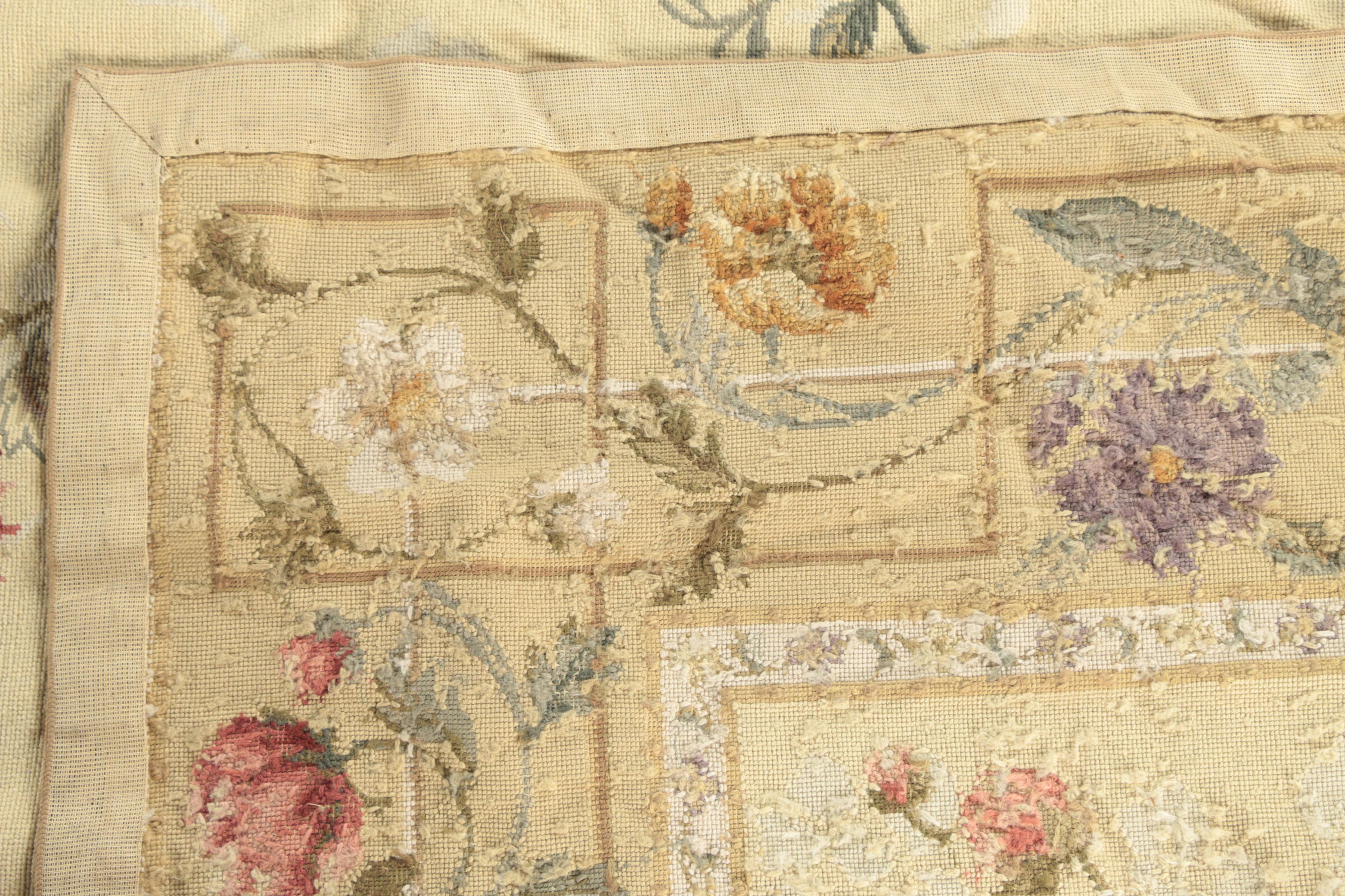 Needlepoint "Carlisle" Wool Area Rug attributed to Asmara