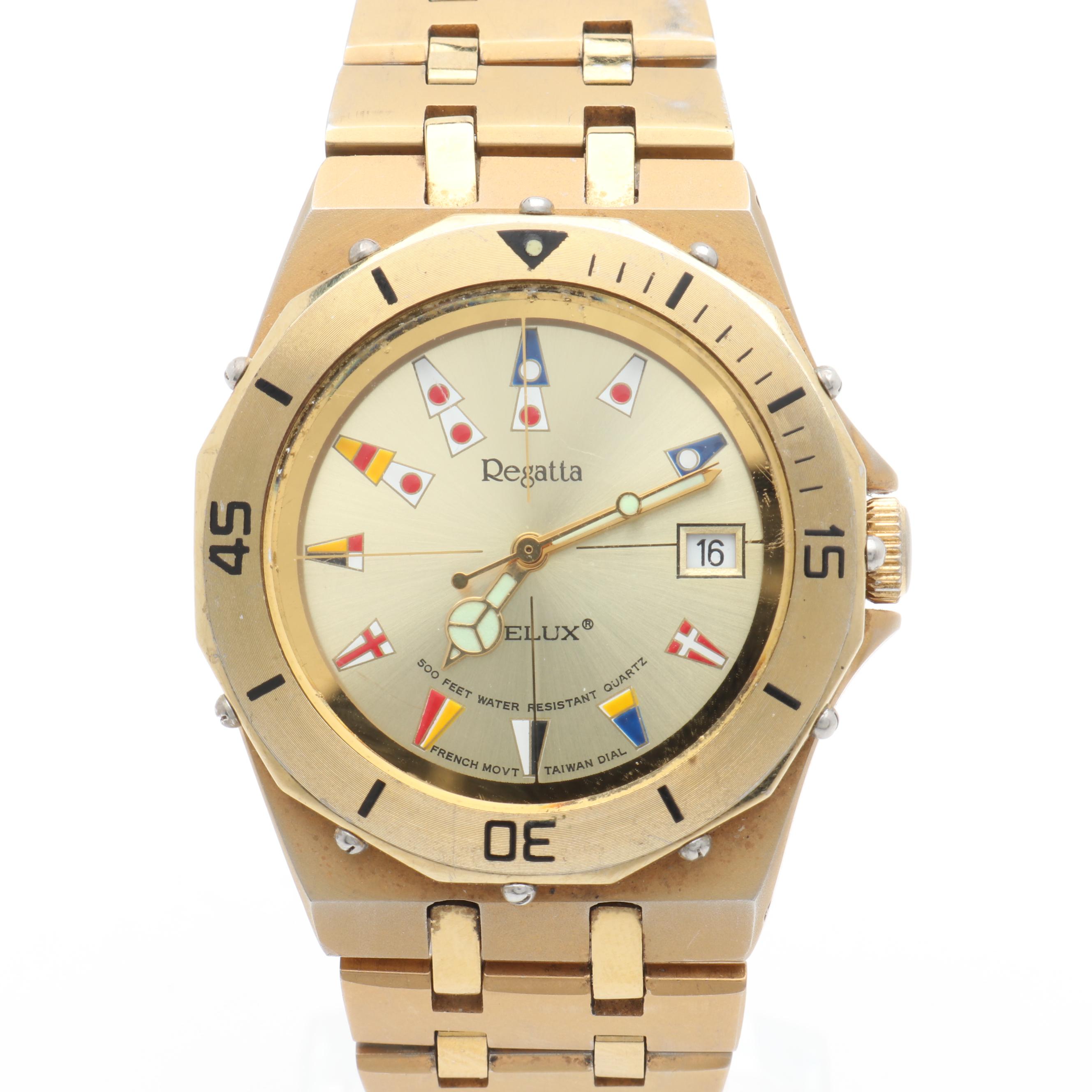 Telux "Regatta" Stainless Steel Watch