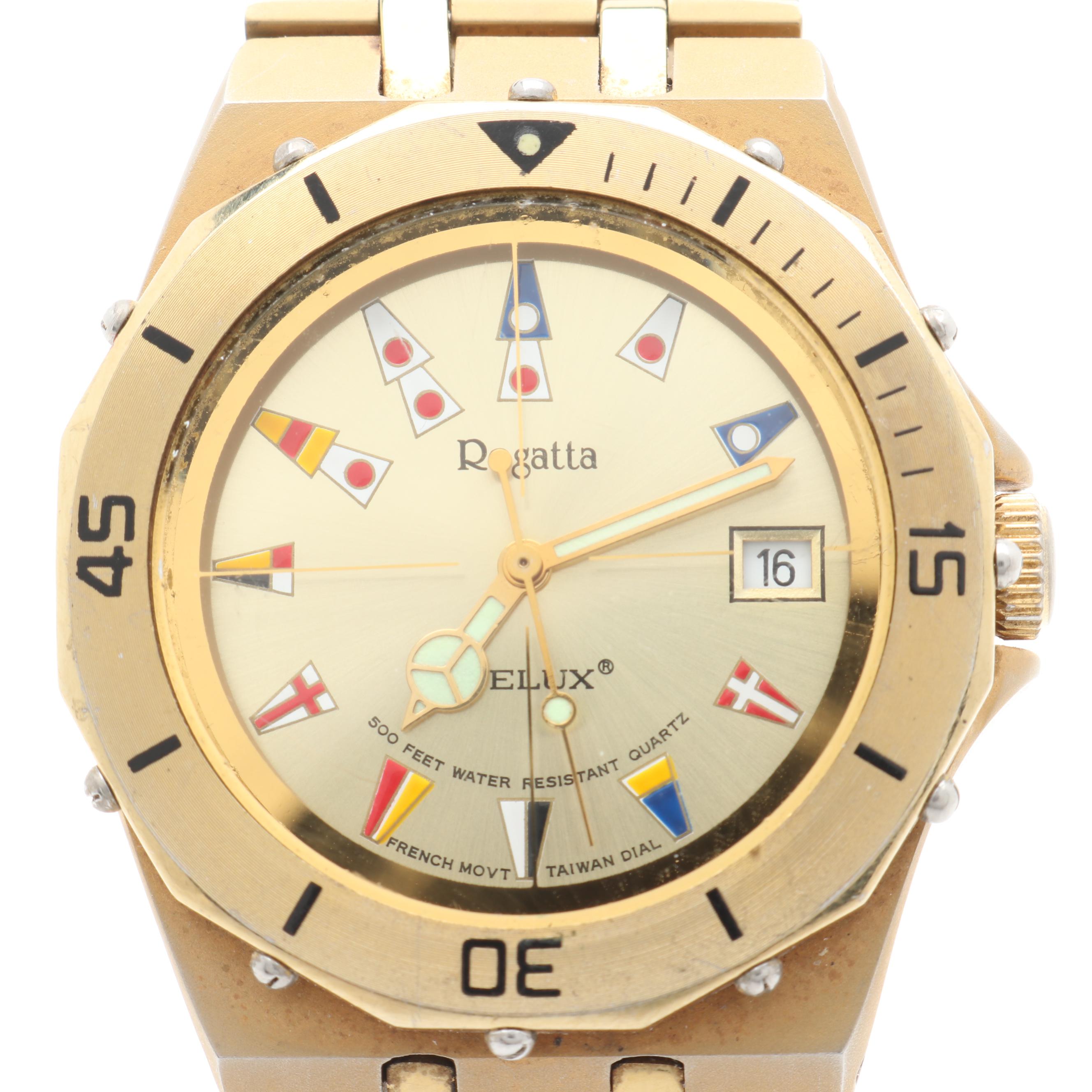 Telux "Regatta" Stainless Steel Watch