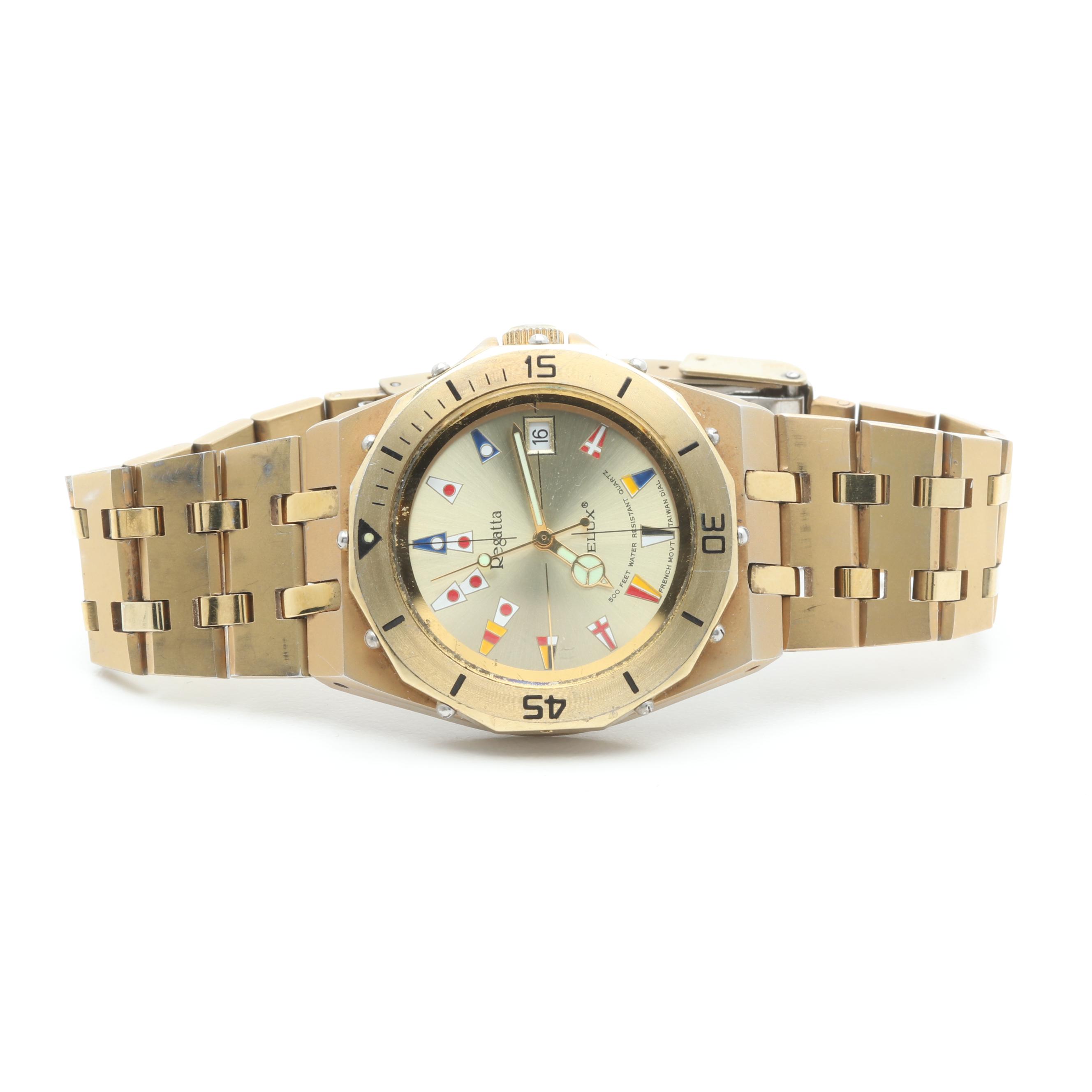 Telux "Regatta" Stainless Steel Watch