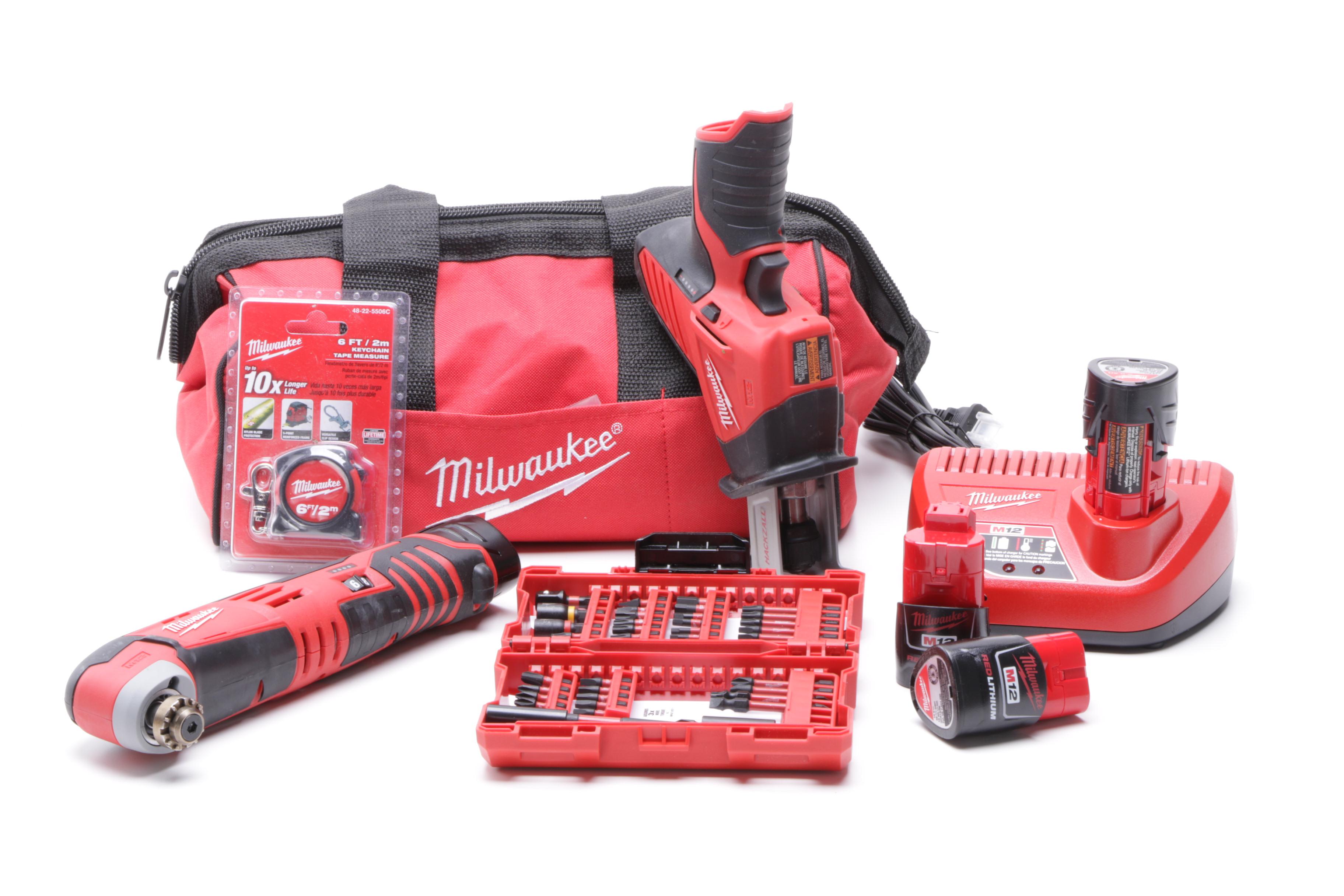Milwaukee Power Tools and Screwdriver Set