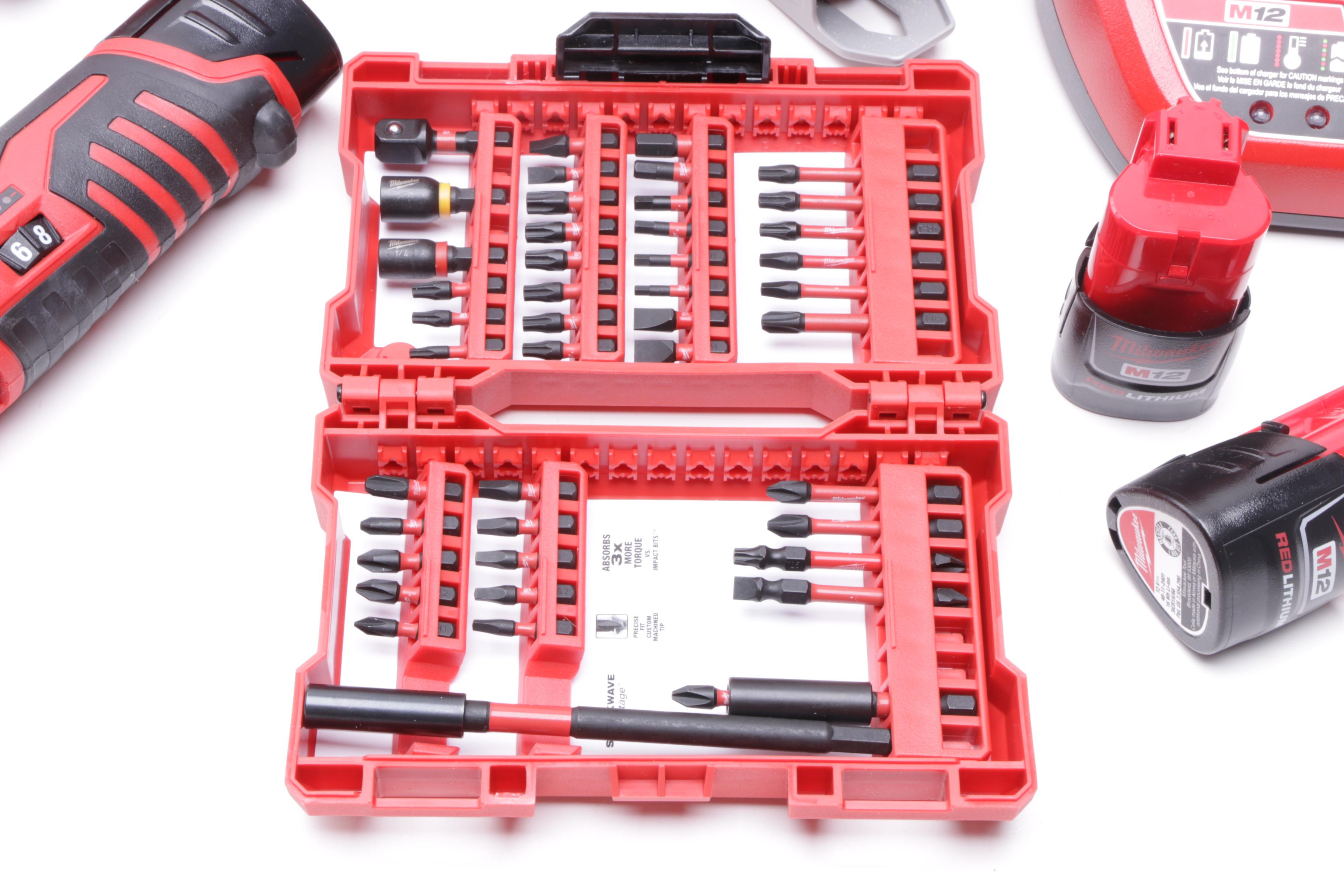 Milwaukee Power Tools and Screwdriver Set