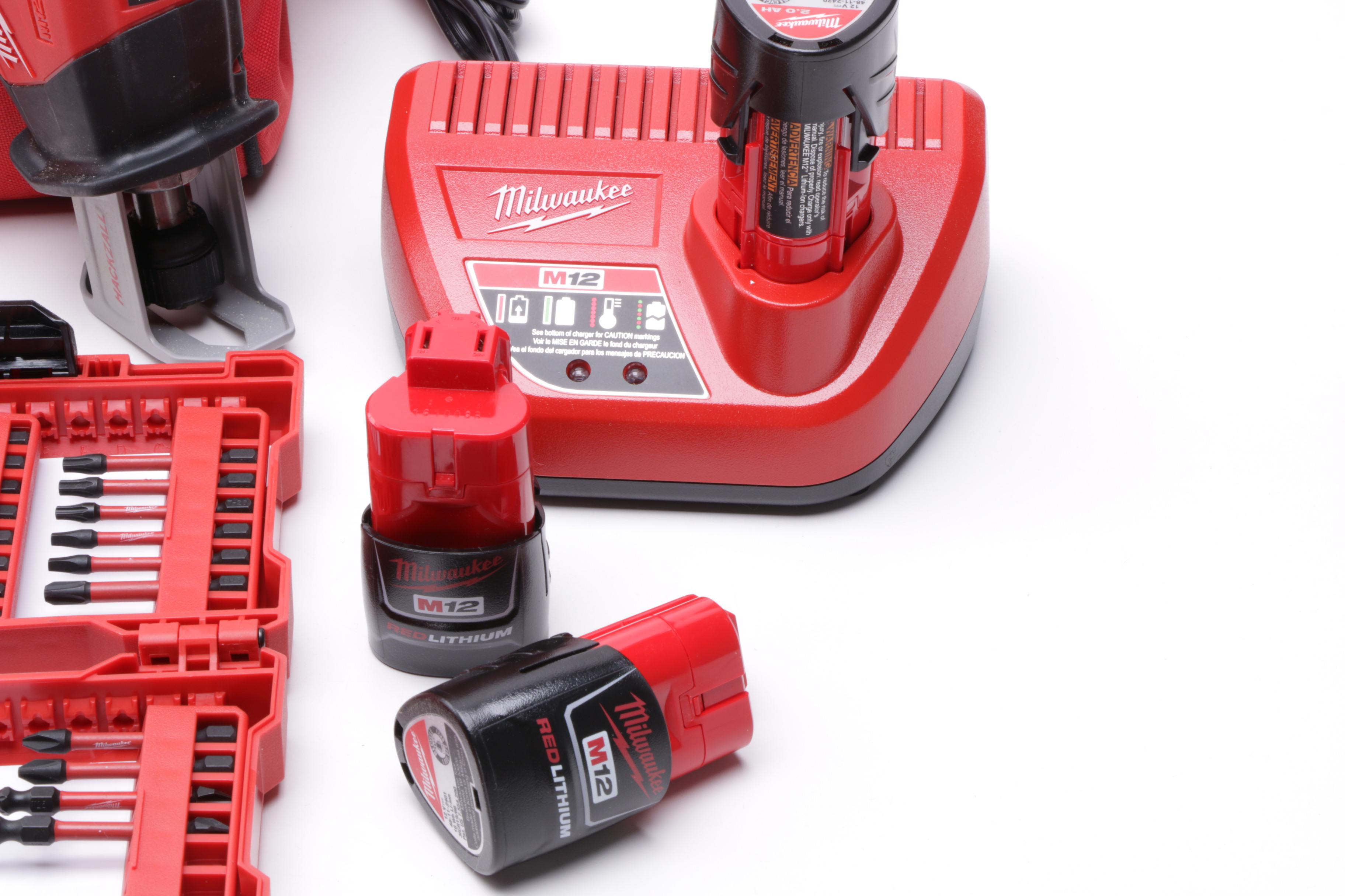 Milwaukee Power Tools and Screwdriver Set