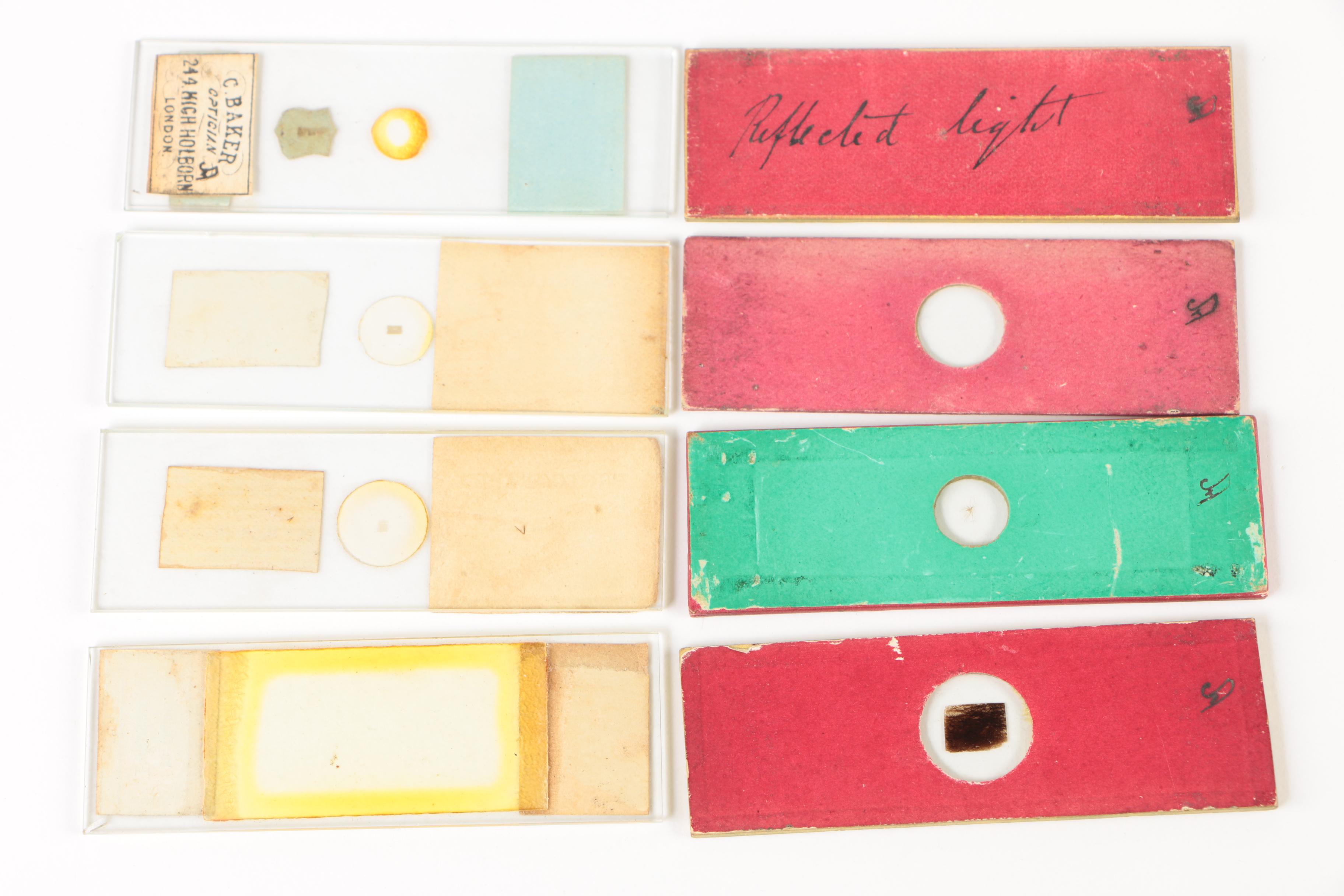 Antique Slide Box with Photograph and Specimen Slides