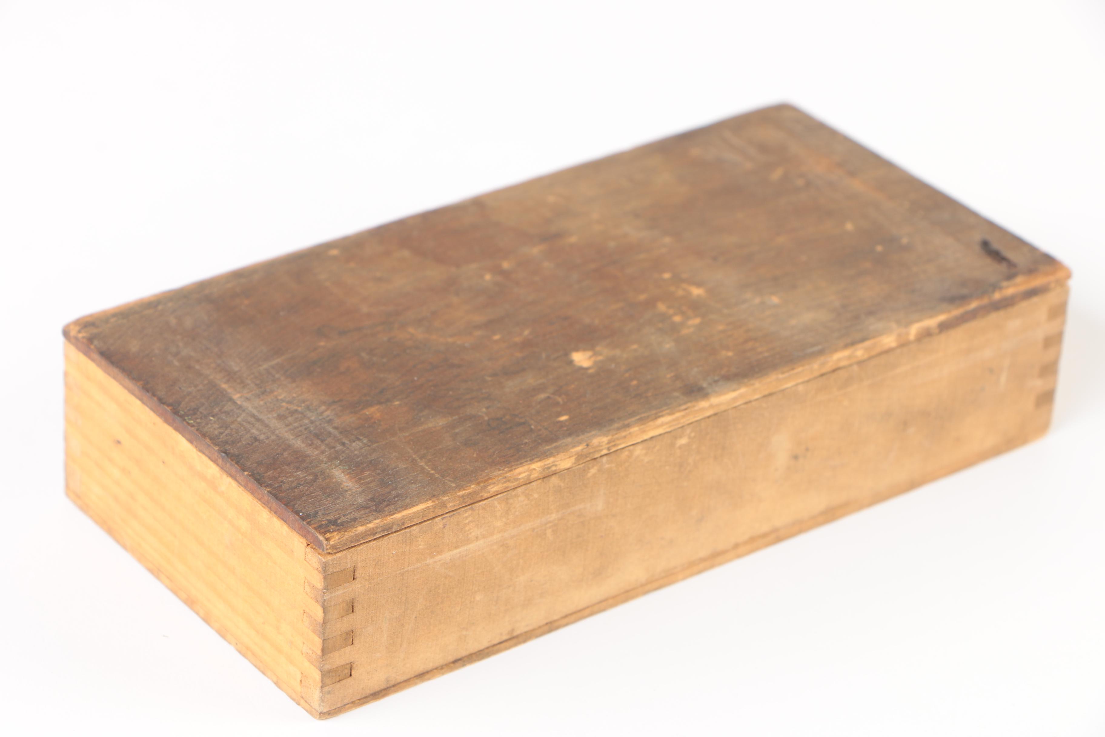 Antique Slide Box with Photograph and Specimen Slides