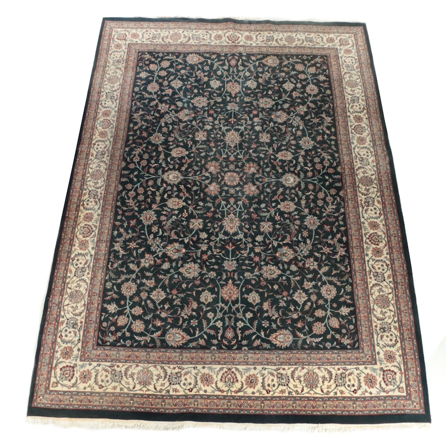 Hand-Knotted Sino-Persian Wool Room Sized Rug