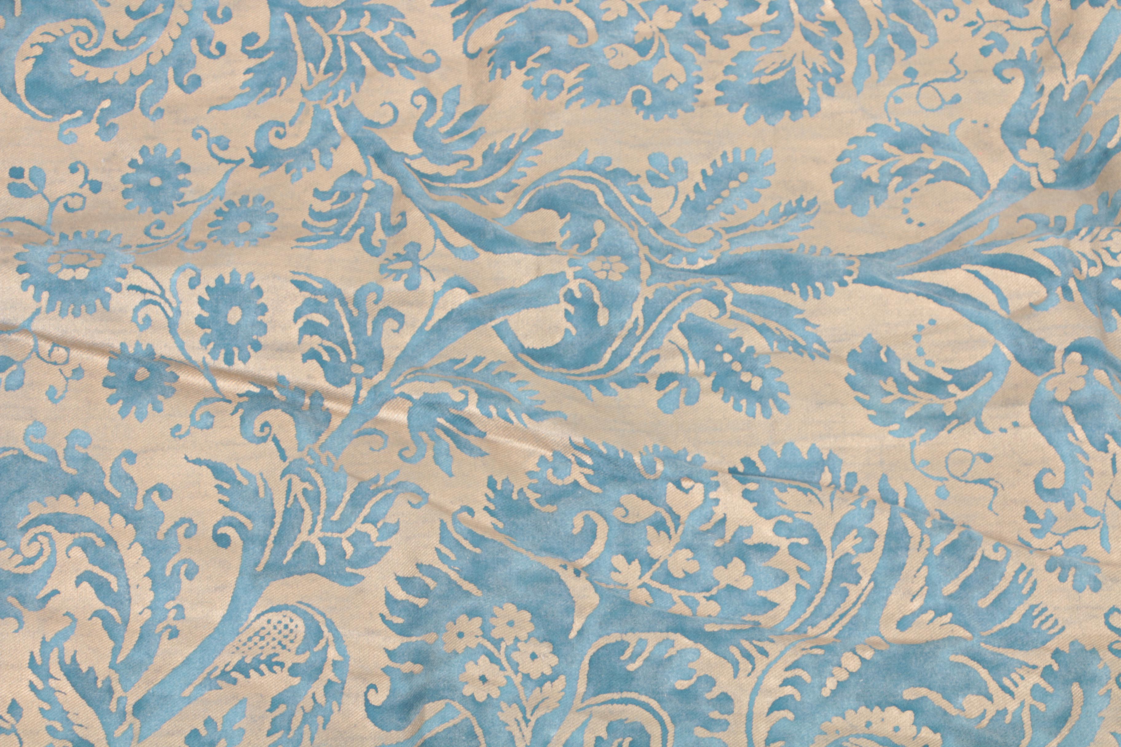 Fortuny "De Medici" Custom Made Coverlet and Accent Pillow