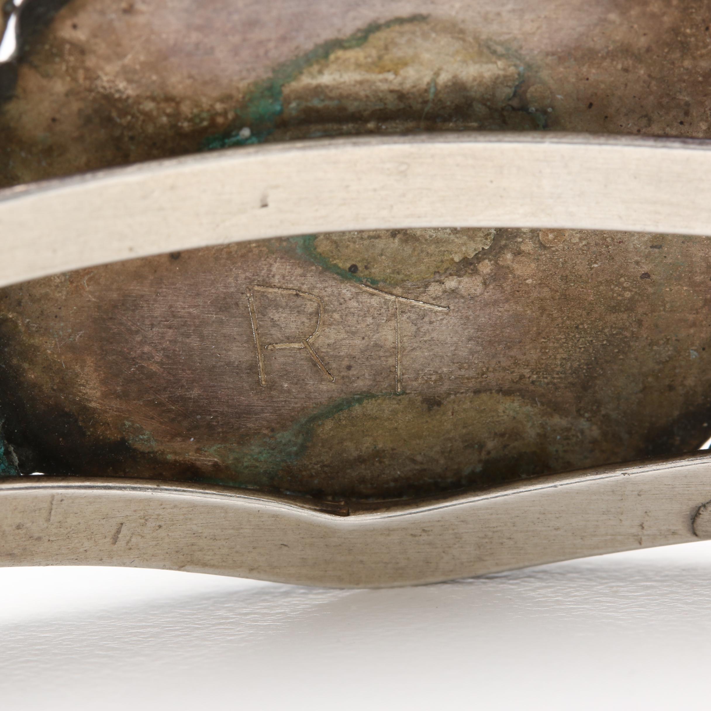 Southwest Style Sterling Silver Turquoise Cuff Bracelet