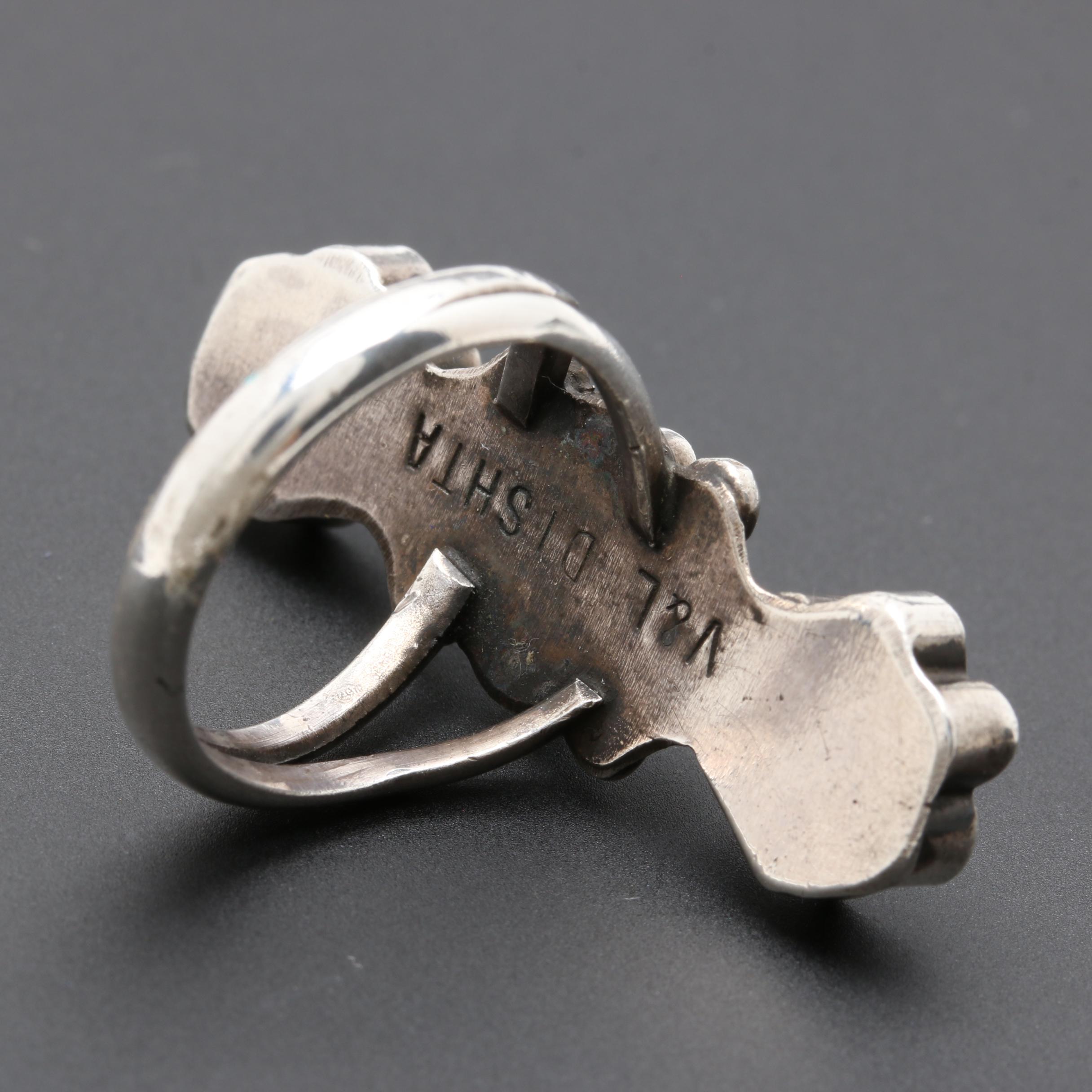 Virgil & Lena Zuni Sterling Silver Turquoise Ring