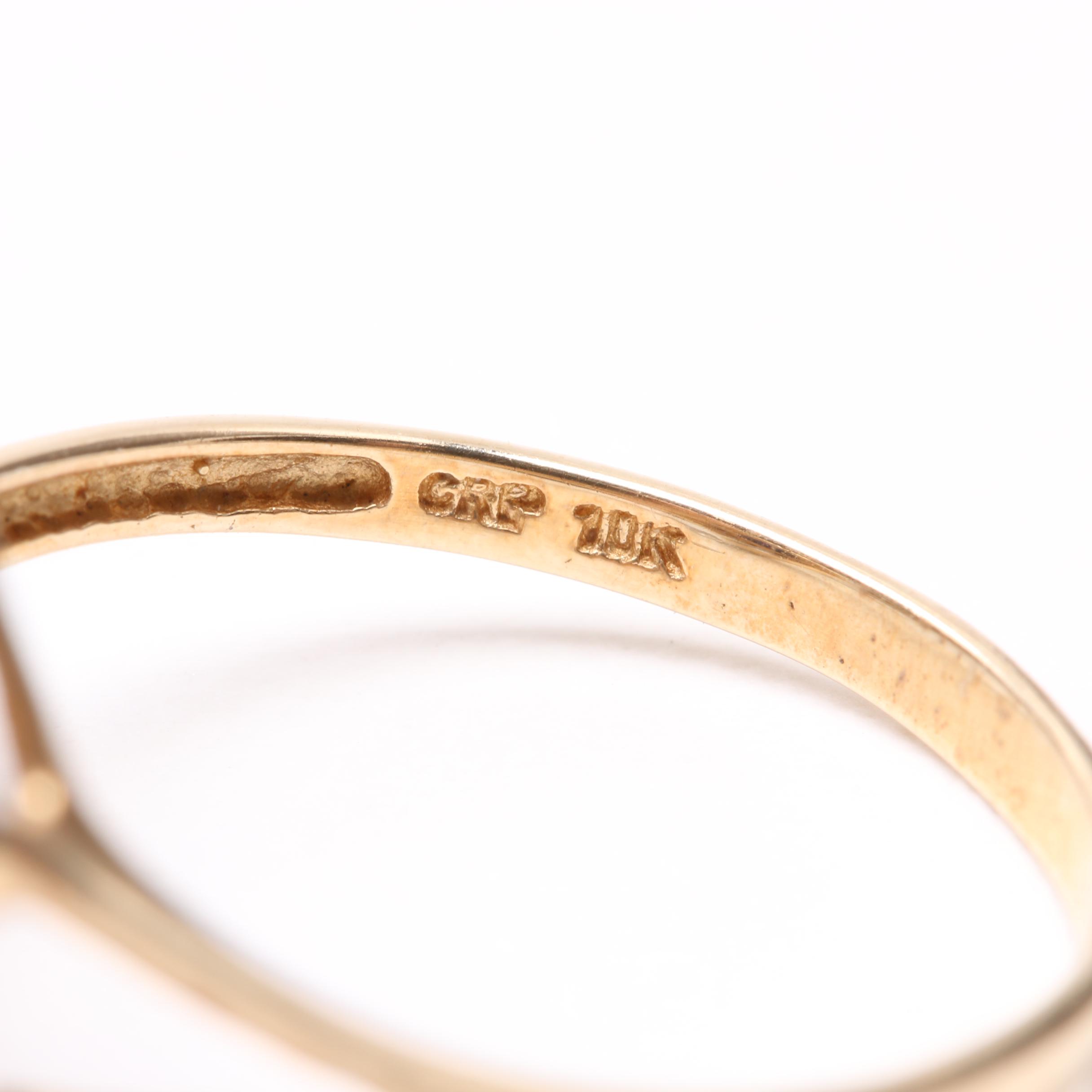 10K Yellow Gold Synthetic Blue Sapphire Demi Parure