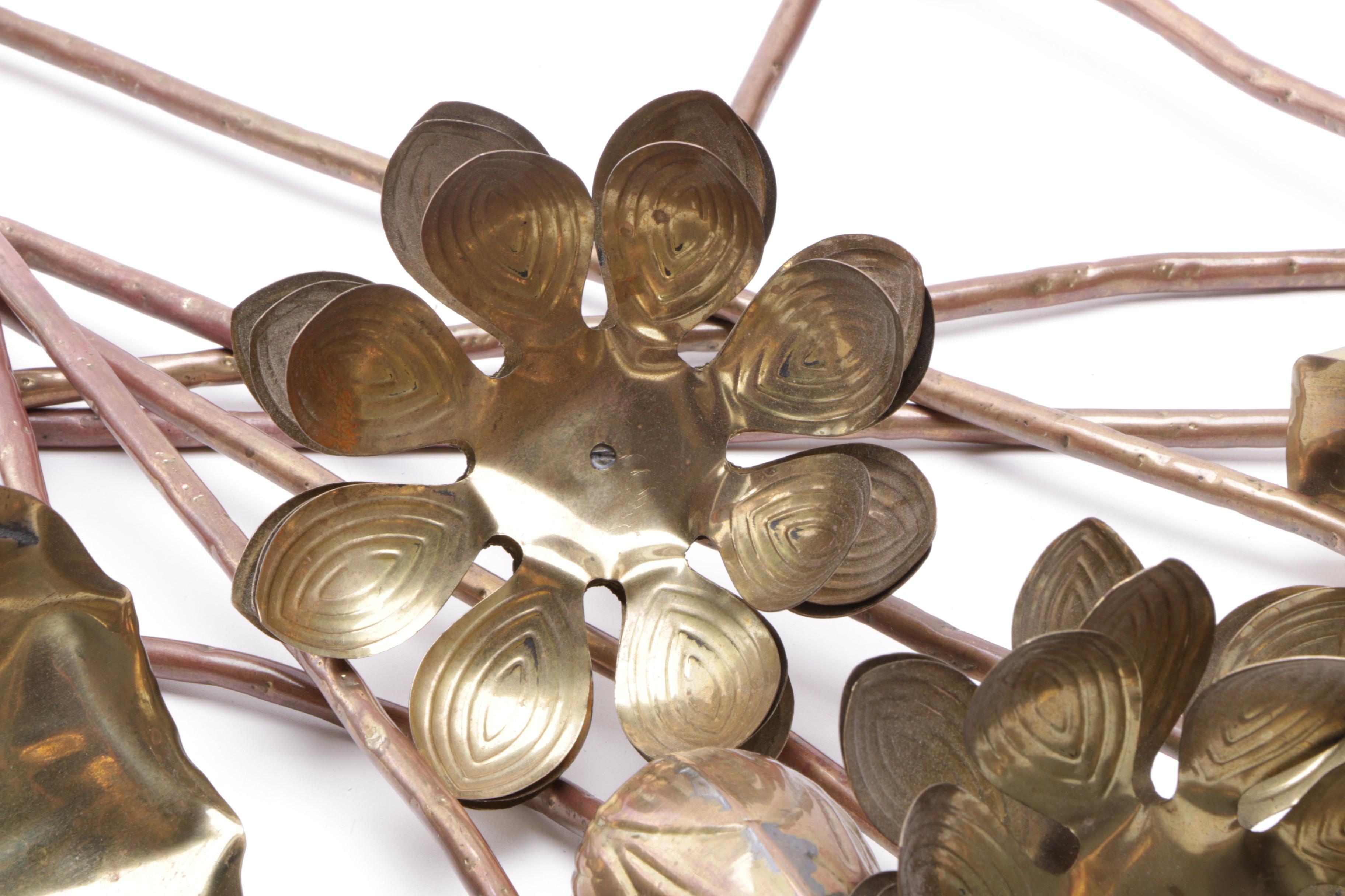 Large Brass Flowers