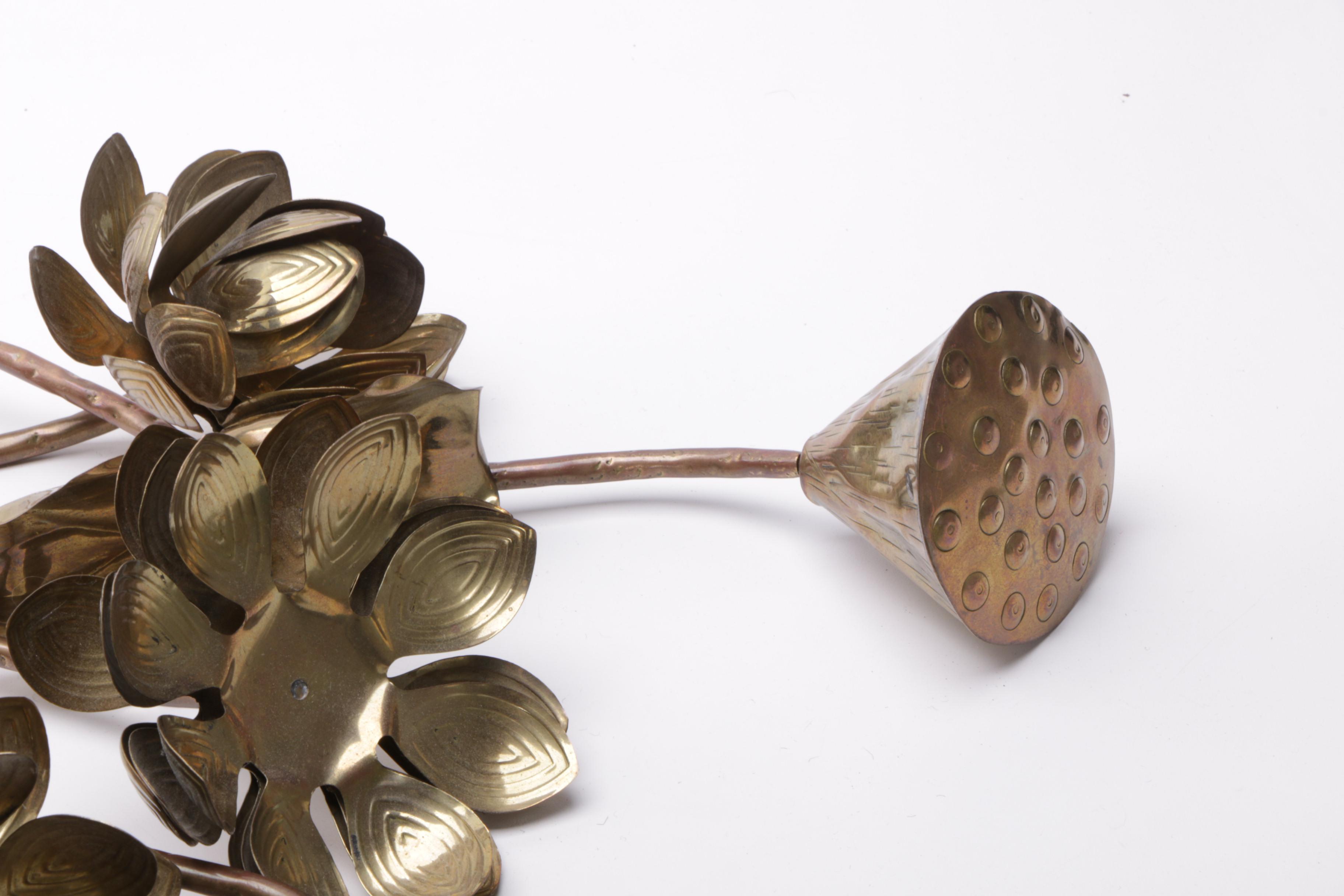 Large Brass Flowers