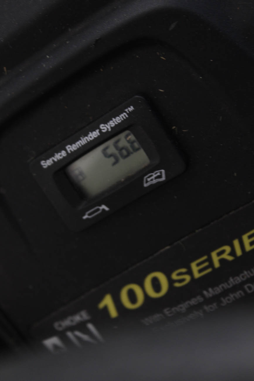 John Deere "D125" Riding Lawn Mower with Bagger Attachment Frame