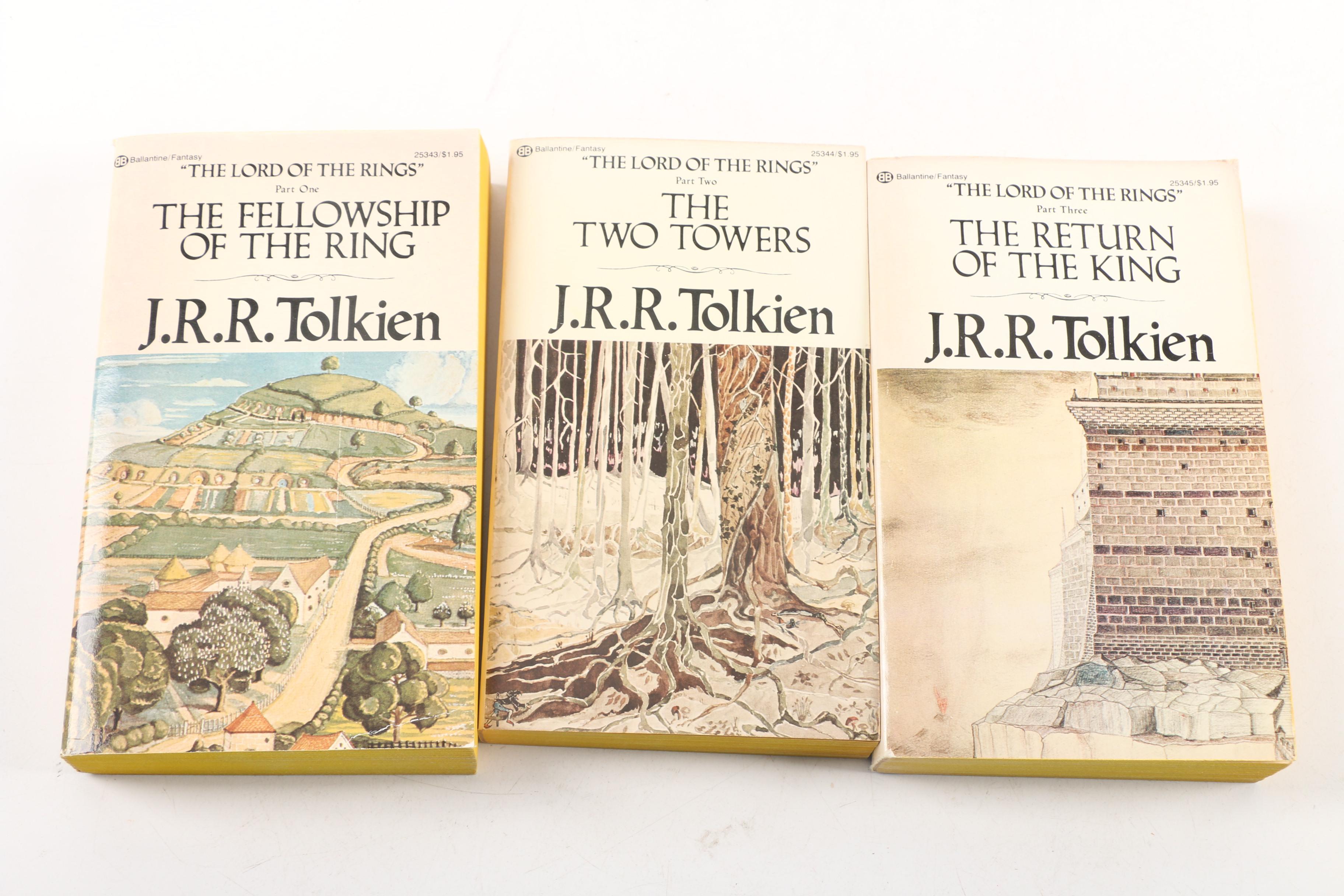 Vintage Paperback Fantasy and Science Fiction Including Tolkien and Asimov