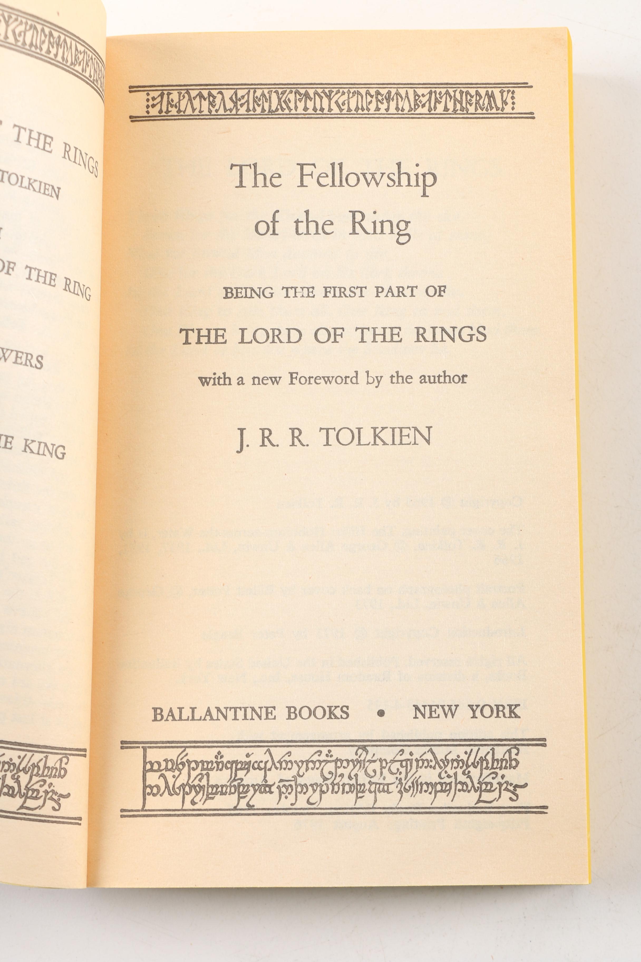 Vintage Paperback Fantasy and Science Fiction Including Tolkien and Asimov
