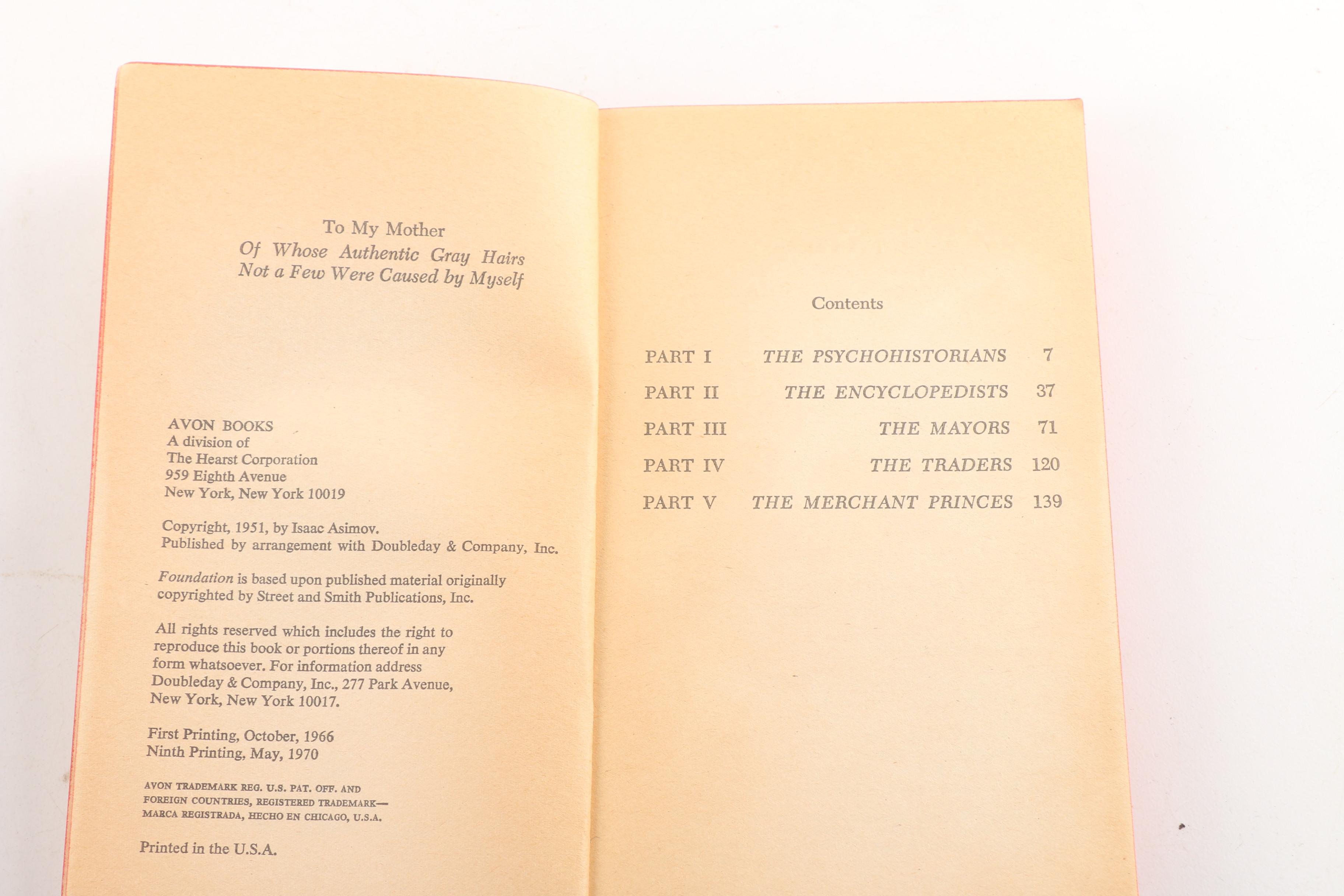 Vintage Paperback Fantasy and Science Fiction Including Tolkien and Asimov