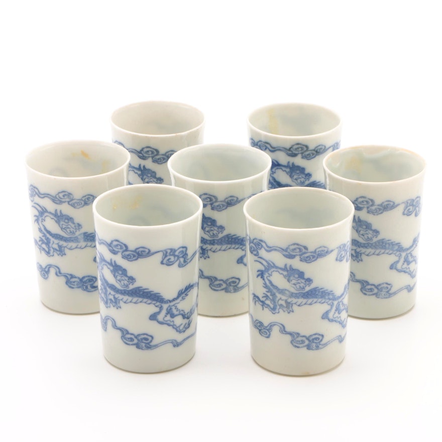 Chinese Inspired "Bovox Makes Real Strength" Cups