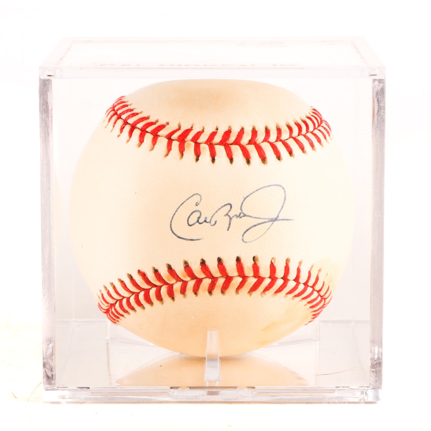 (HOF) Cal Ripken Jr. Signed Rawlings AL Baseball