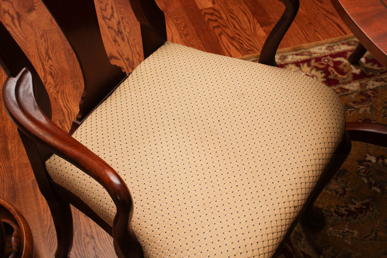 Baker Furniture, Milling Road Collection, Leaf Dining Table and Chairs