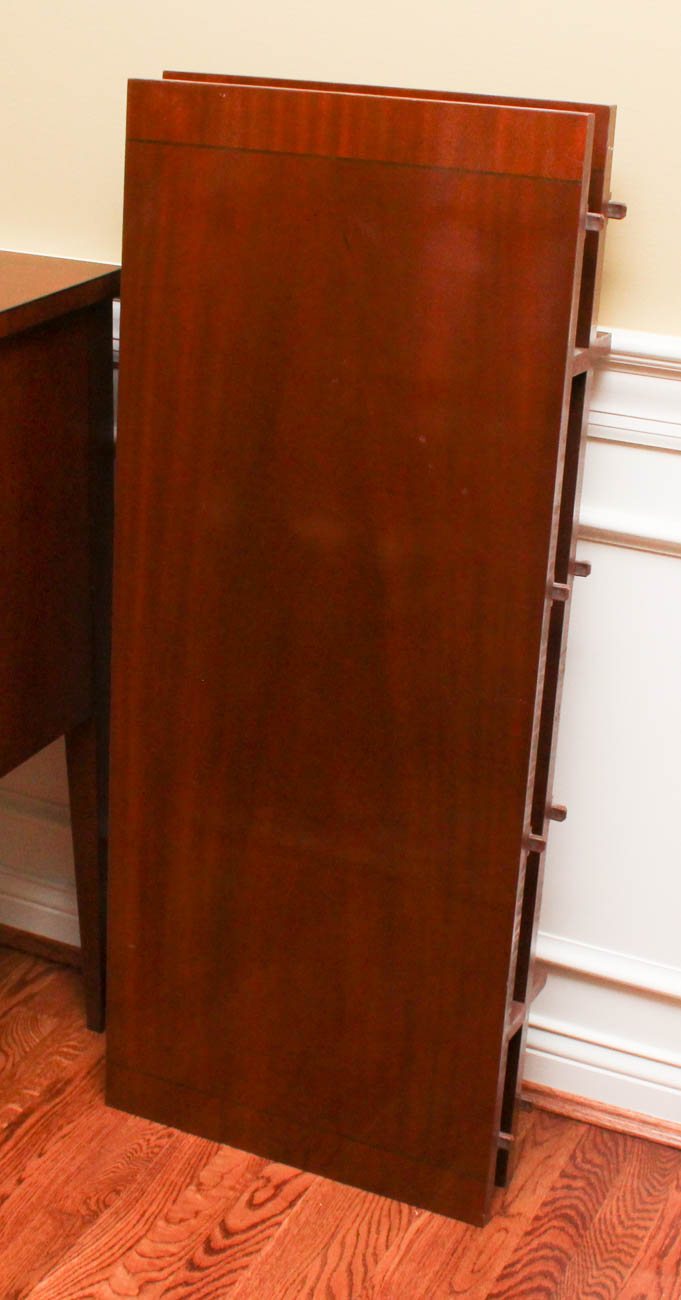 Baker Furniture, Milling Road Collection, Leaf Dining Table and Chairs