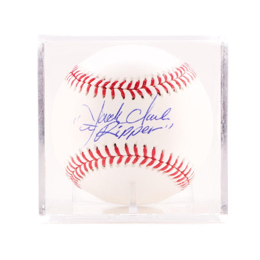 Jack Clark Signed Rawlings MLB Baseball JSA COA