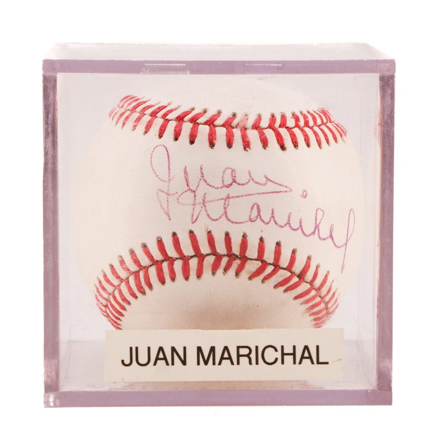 (HOF) Juan Marichal Signed Rawlings NL Baseball JSA COA