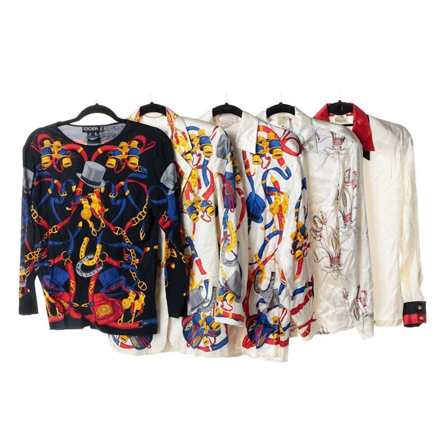 Escada Silk Blouses, Jacket and Top