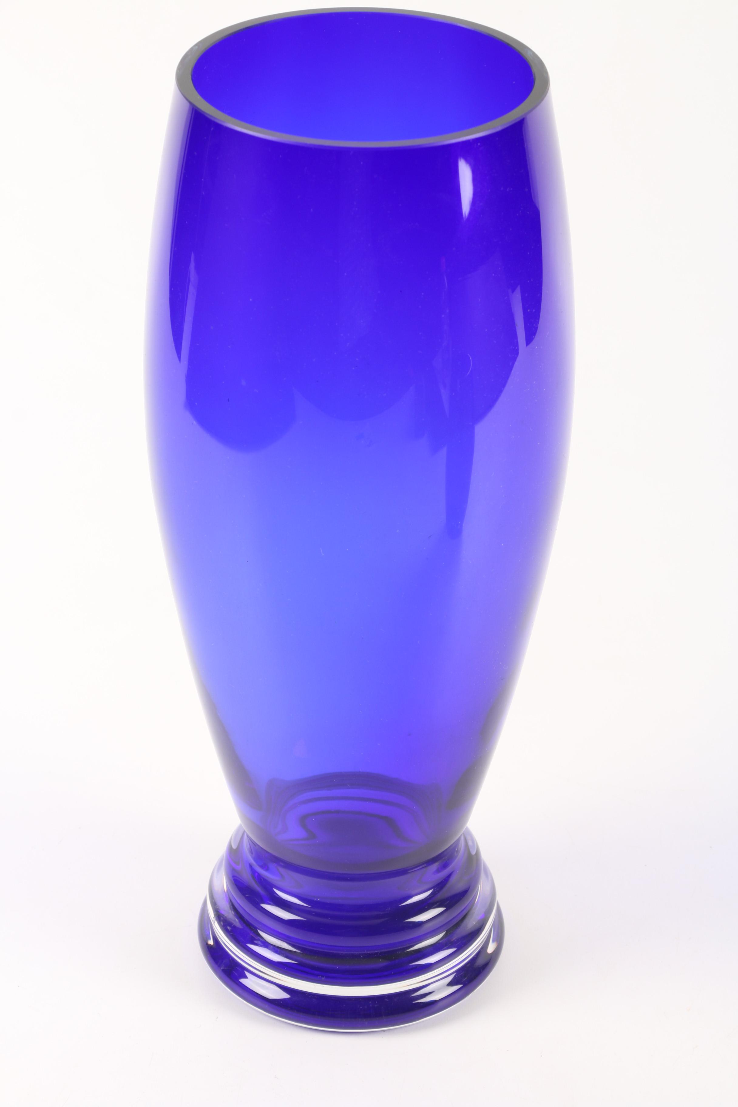 Cobalt Blue Glass Vases