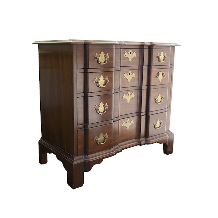 Vintage Chippendale Style Mahogany Chest of Drawers by Morganton