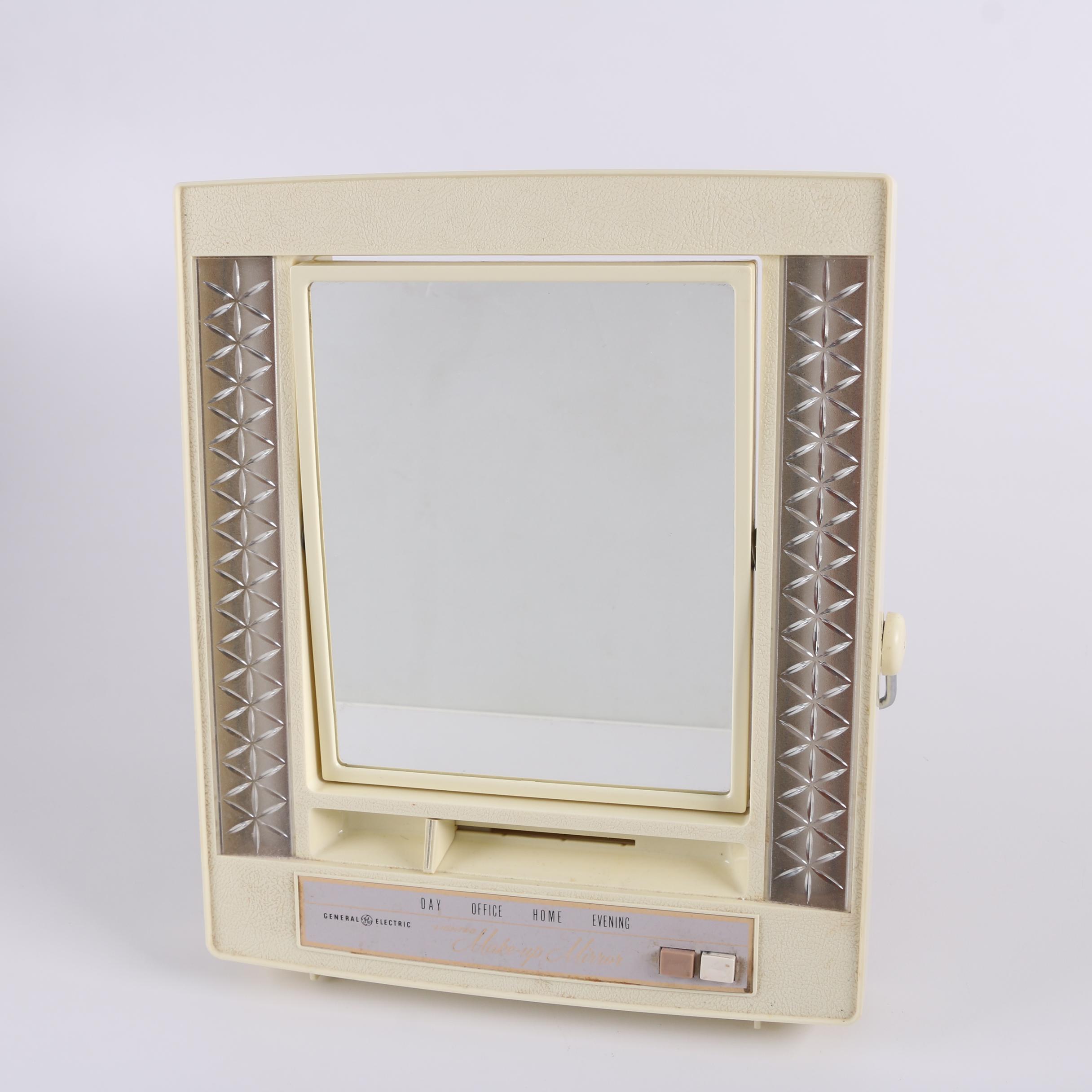 Vintage GE Lighted Makeup Mirror and Saunda Home Facial