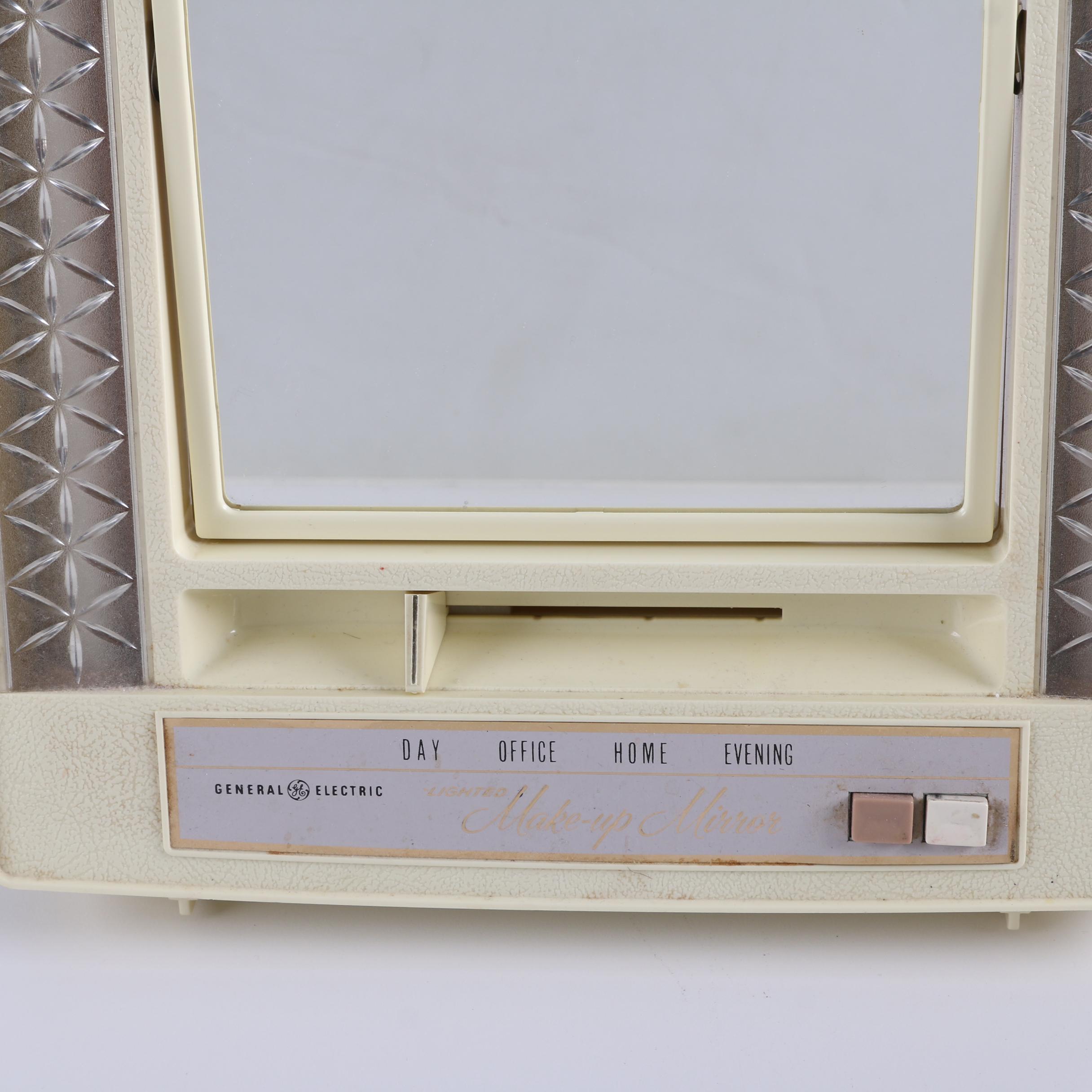 Vintage GE Lighted Makeup Mirror and Saunda Home Facial