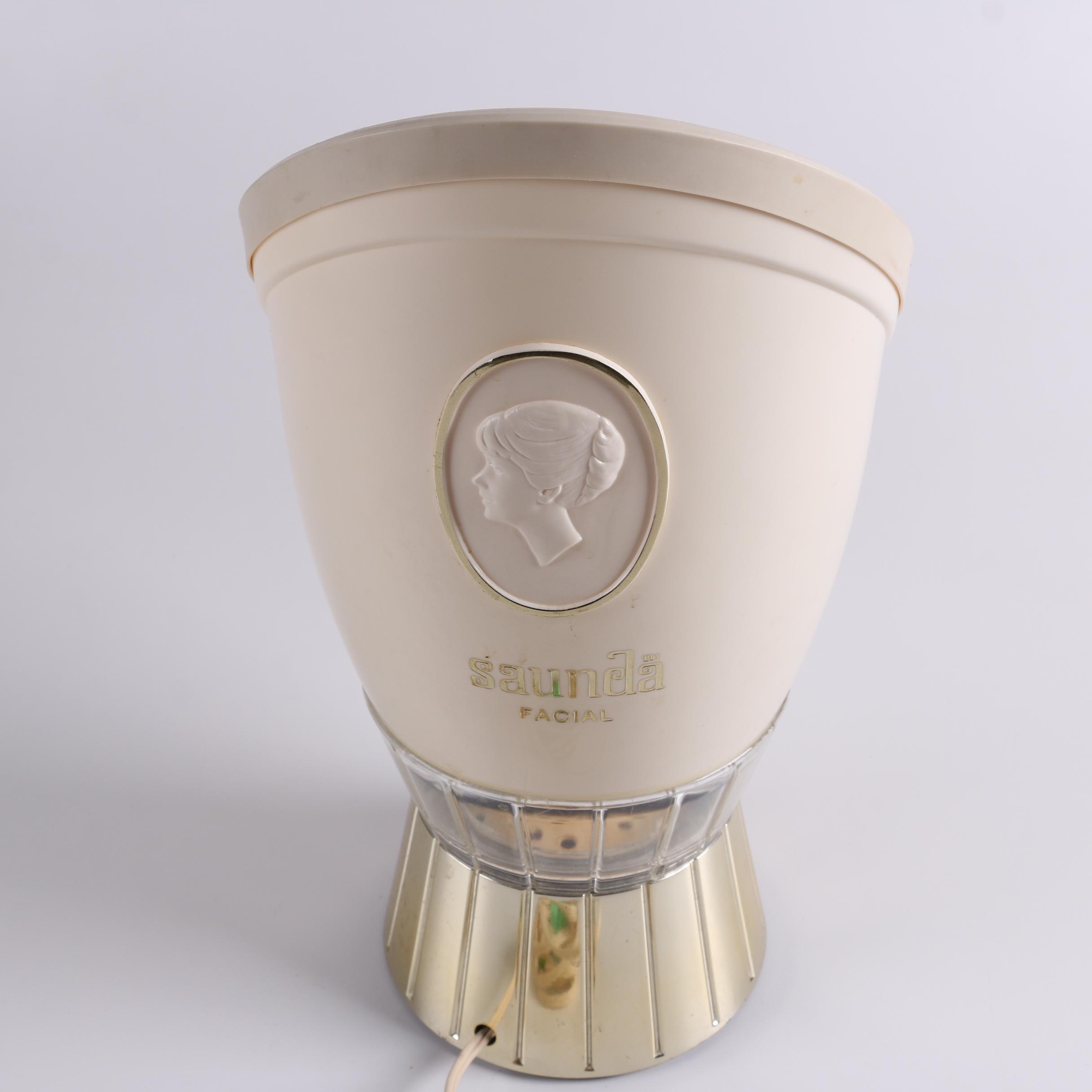 Vintage GE Lighted Makeup Mirror and Saunda Home Facial