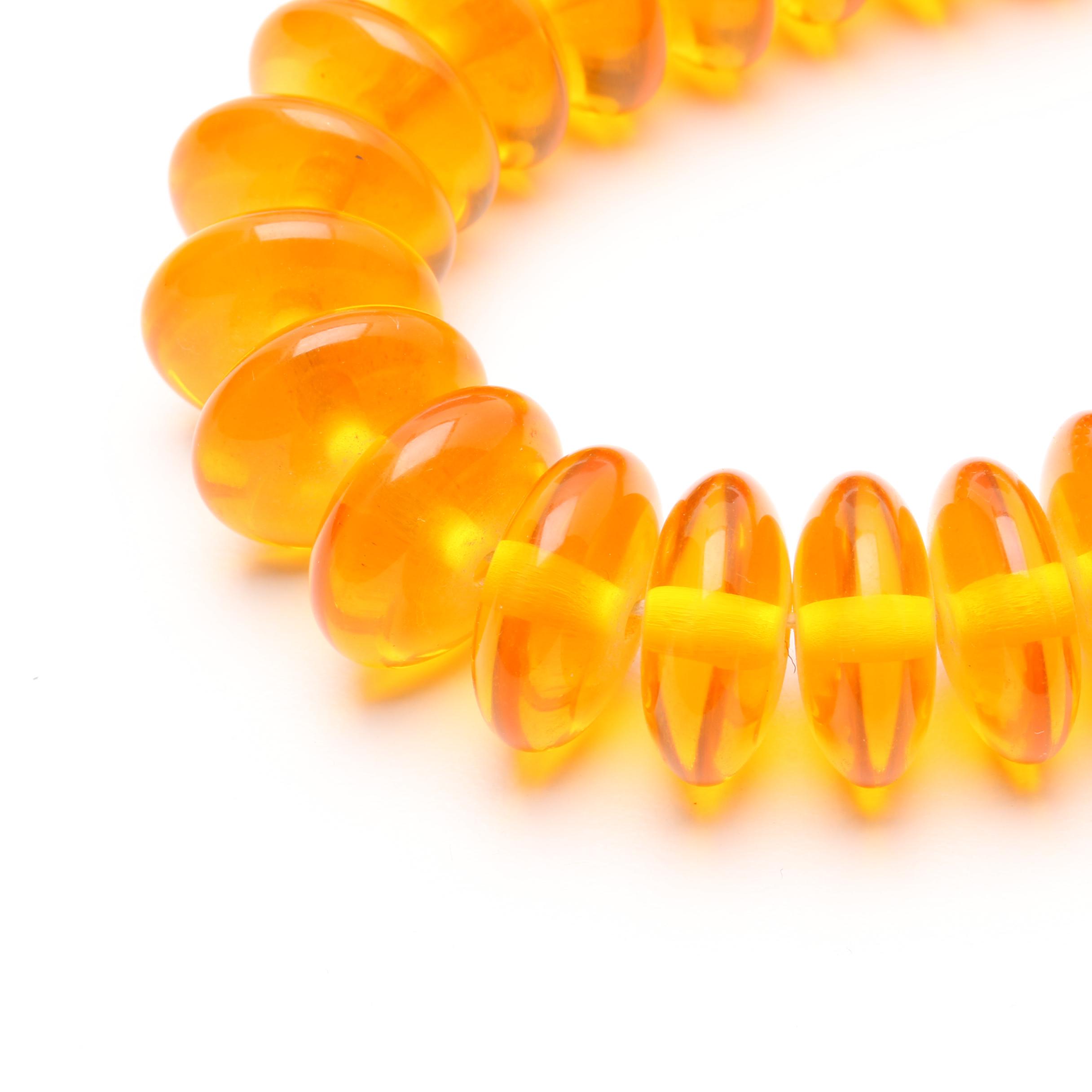 Copal and Amber Beaded Necklace