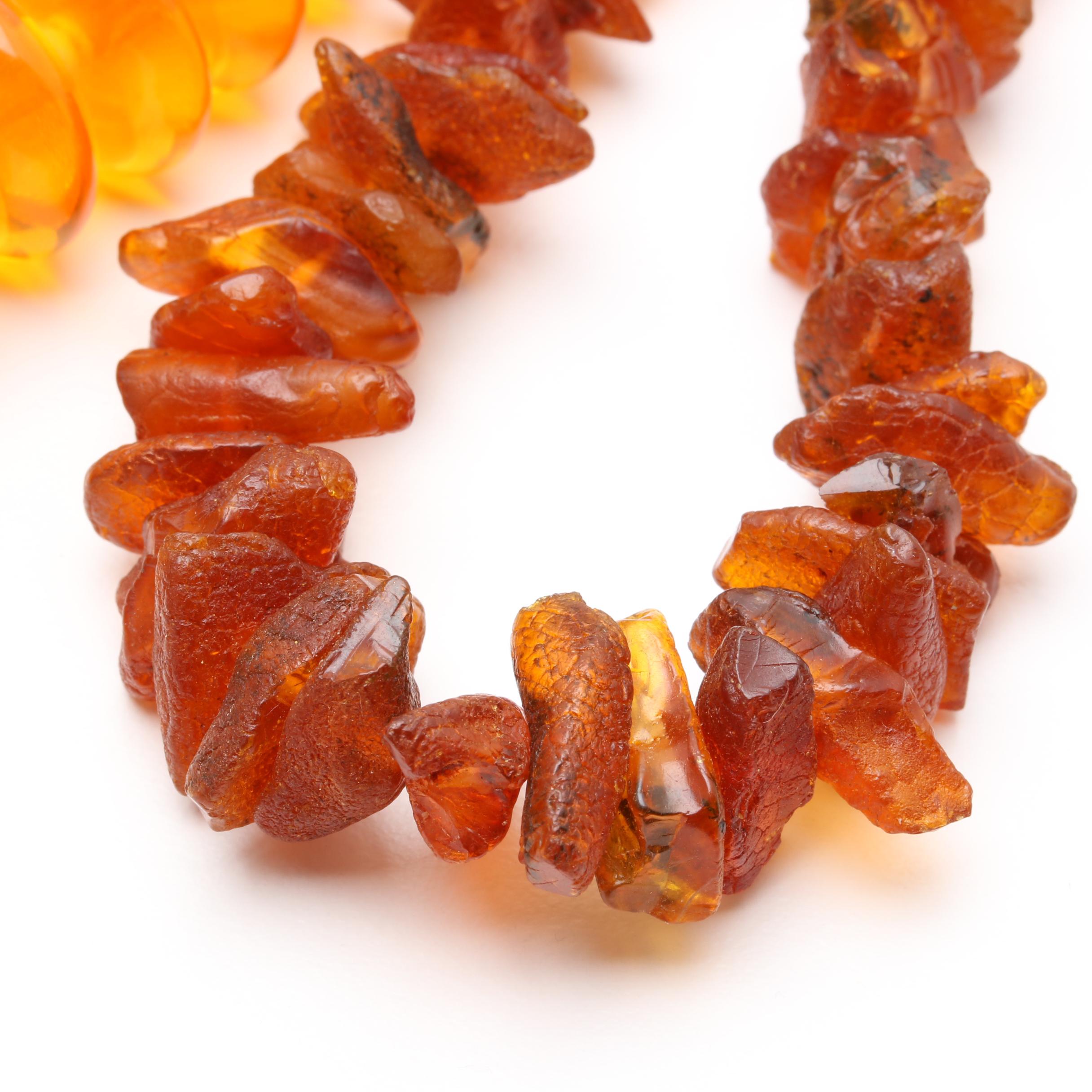 Copal and Amber Beaded Necklace
