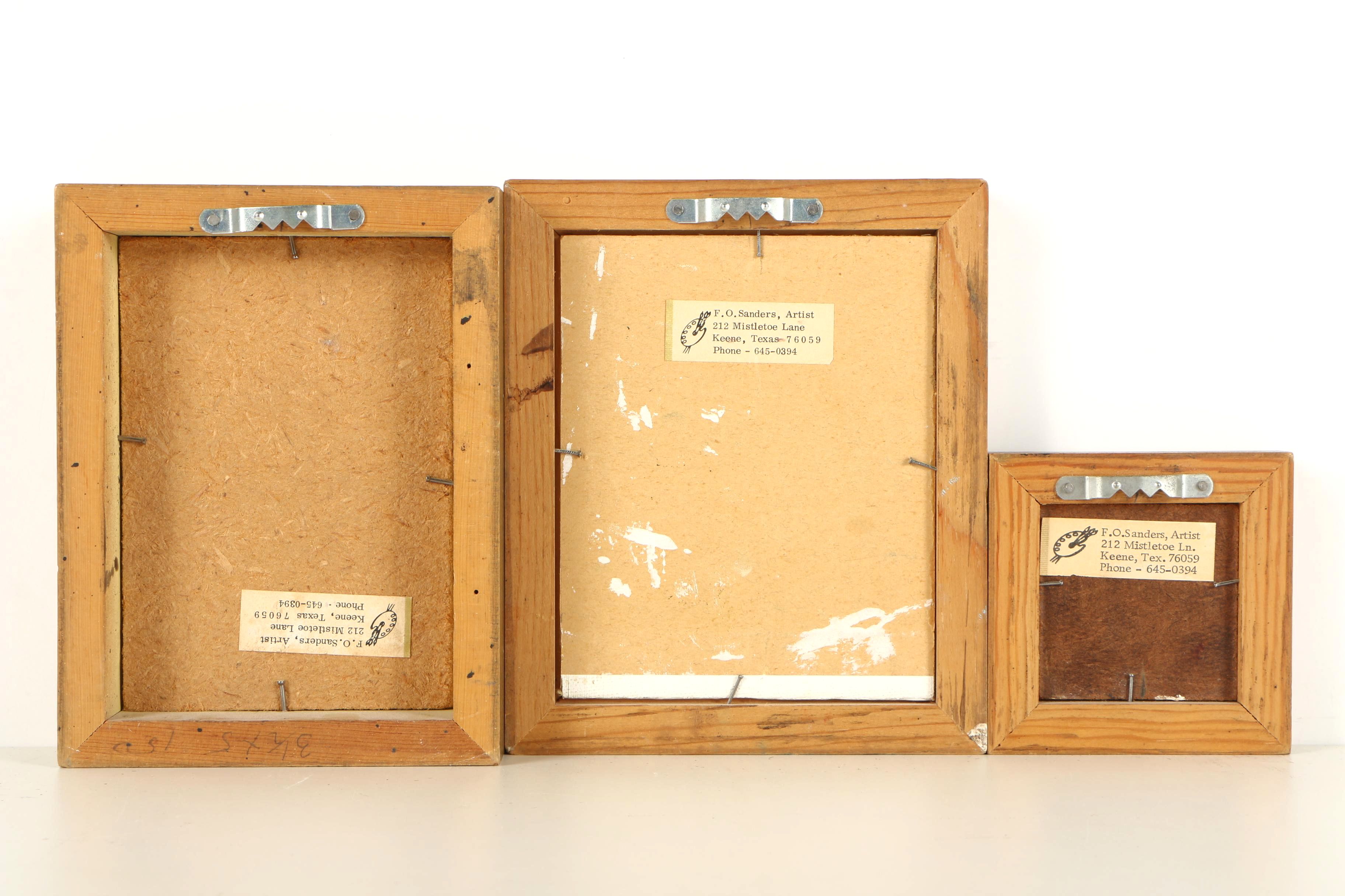 F.O. Sanders Mid to Late 20th Century Oil Paintings