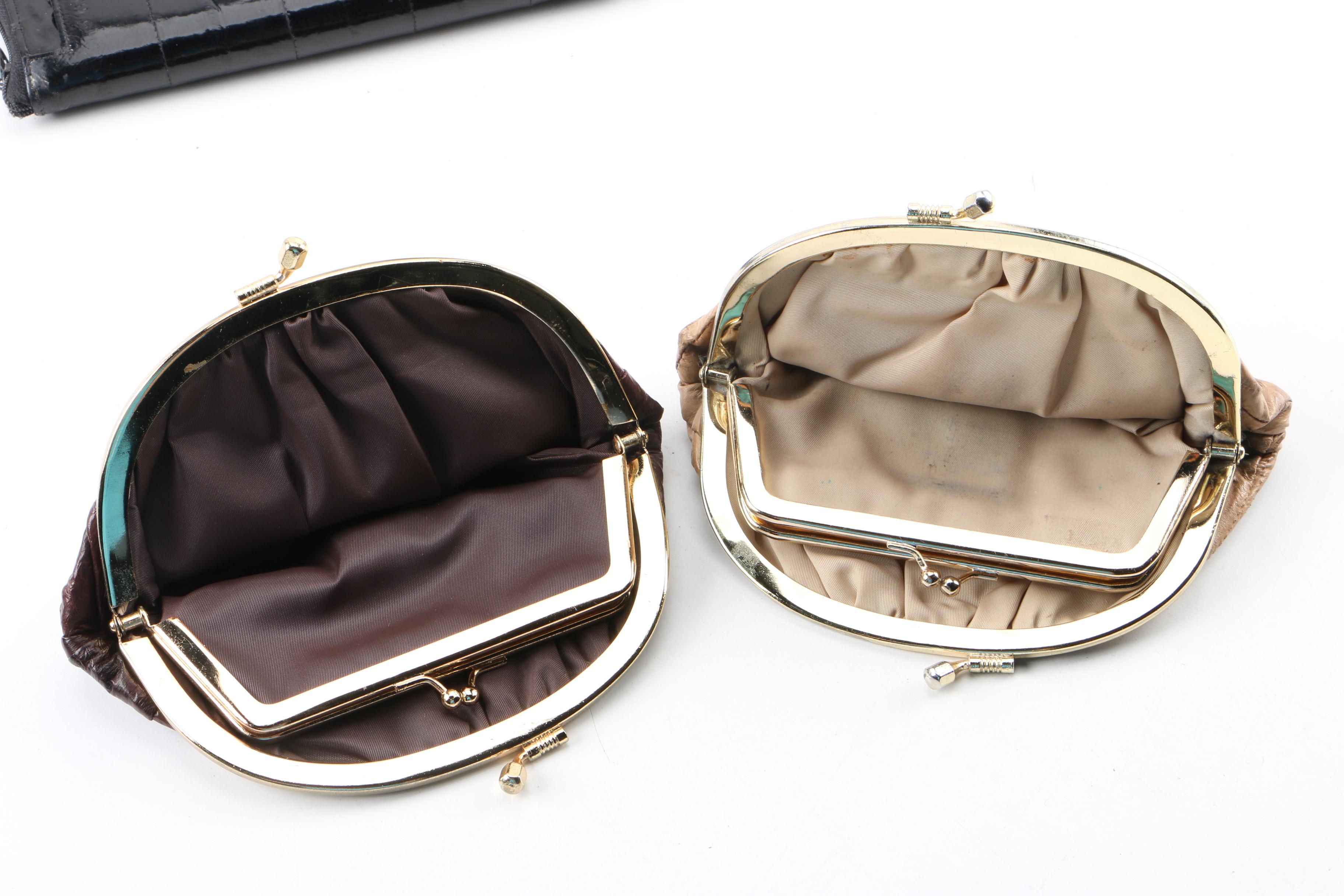 Vintage Eel Skin Clutches, Wallets and other Accessories