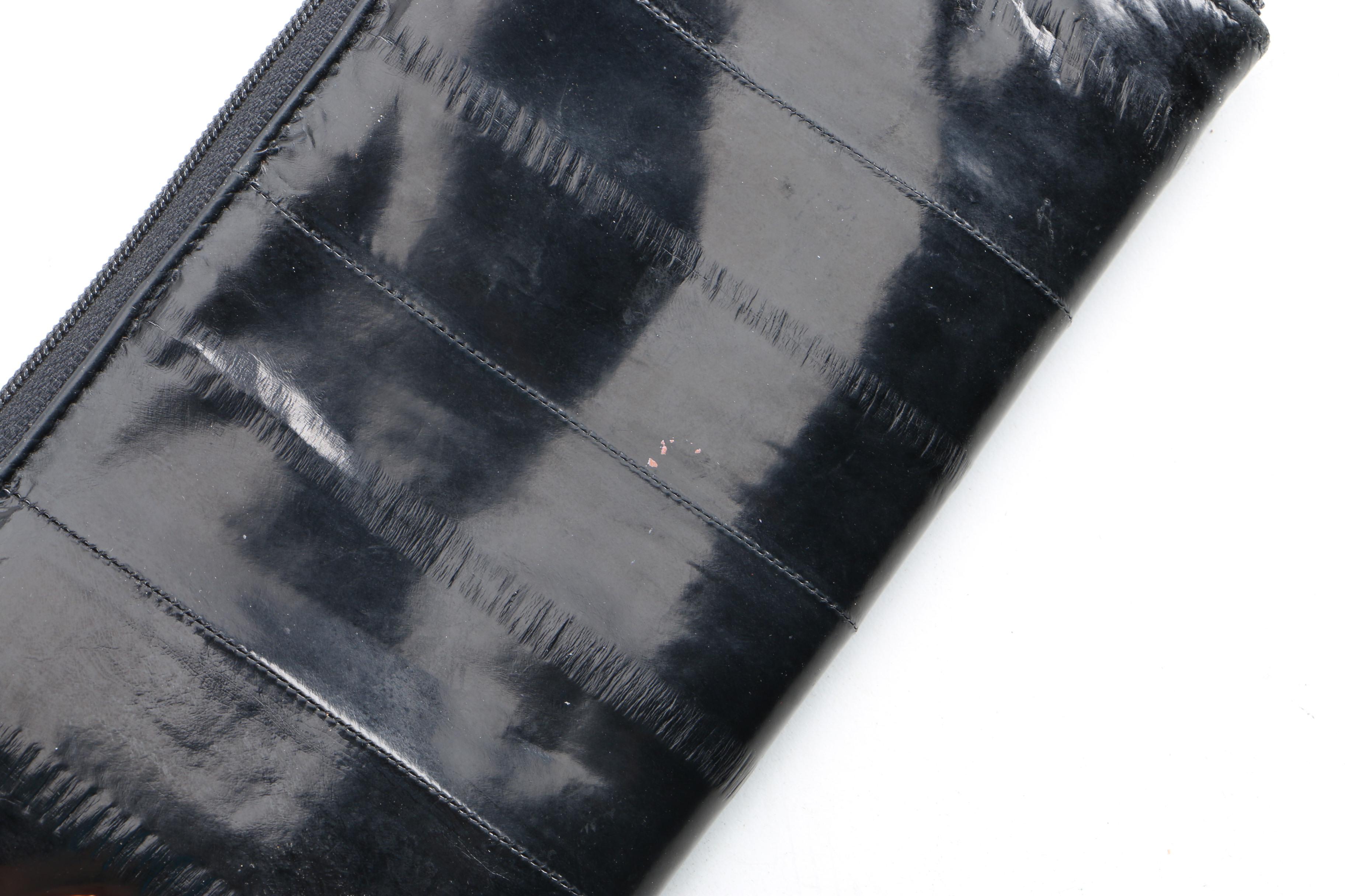 Vintage Eel Skin Clutches, Wallets and other Accessories