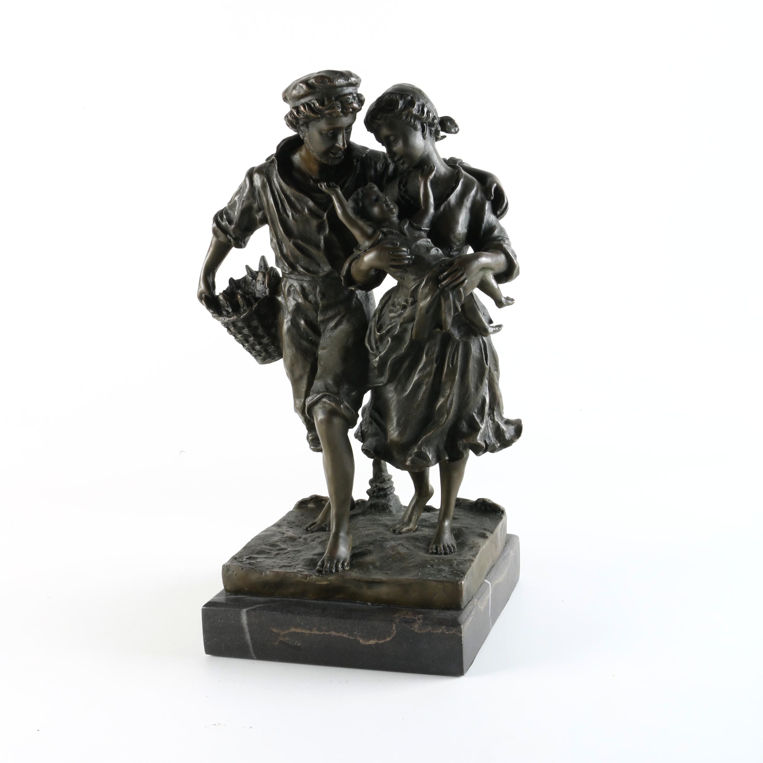 Brass Sculpture After Max Milo