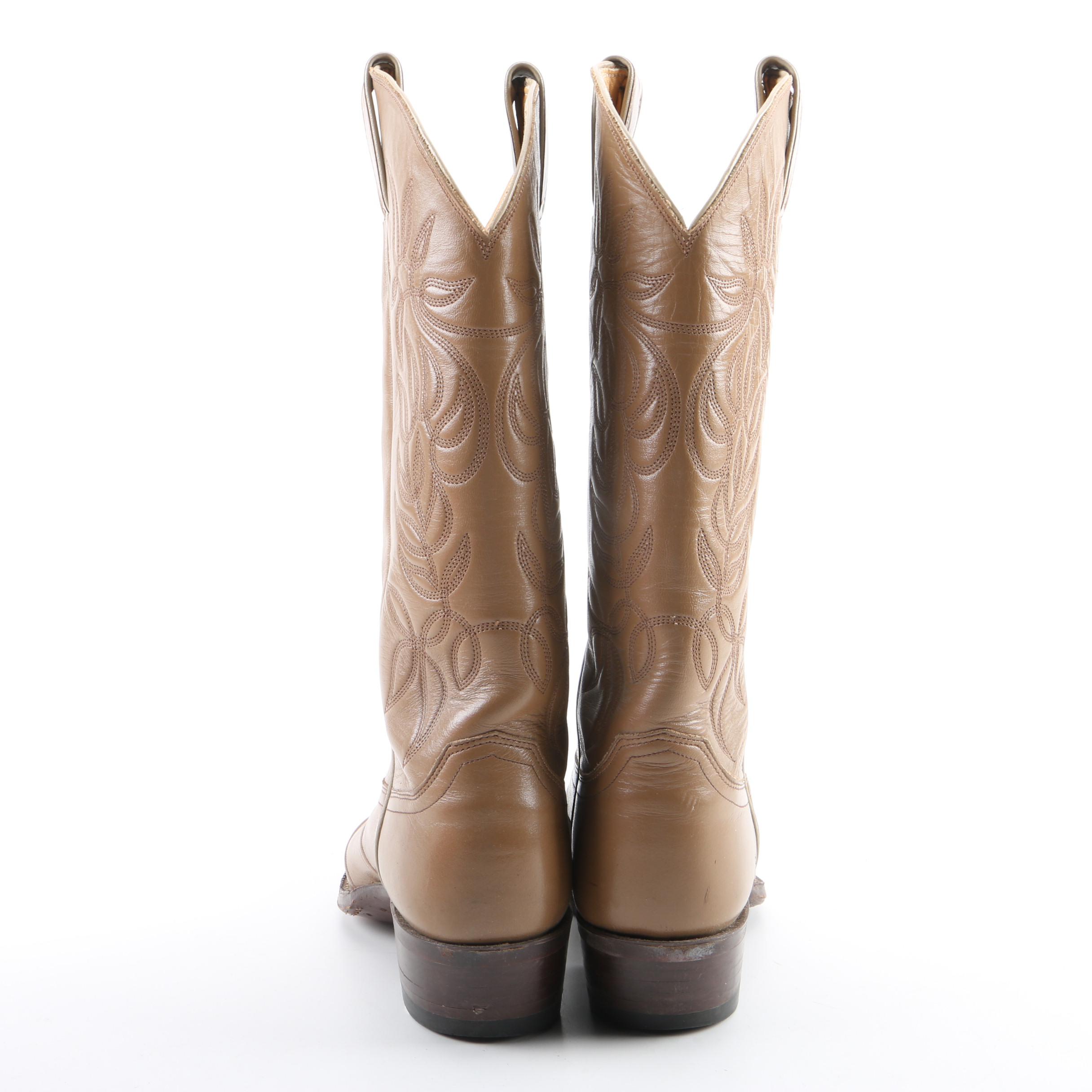 Women's Justin Tan Leather Western Boots