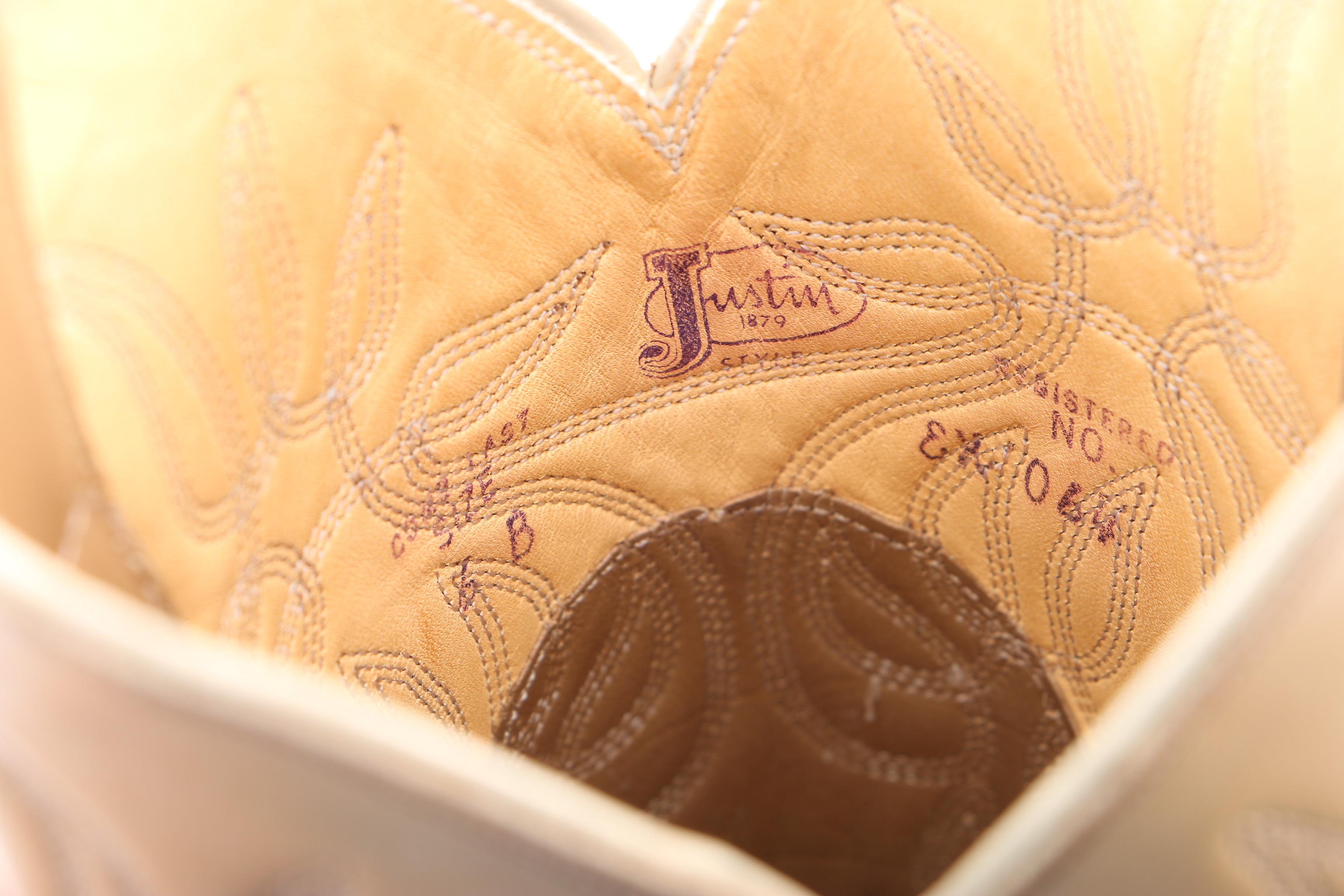 Women's Justin Tan Leather Western Boots