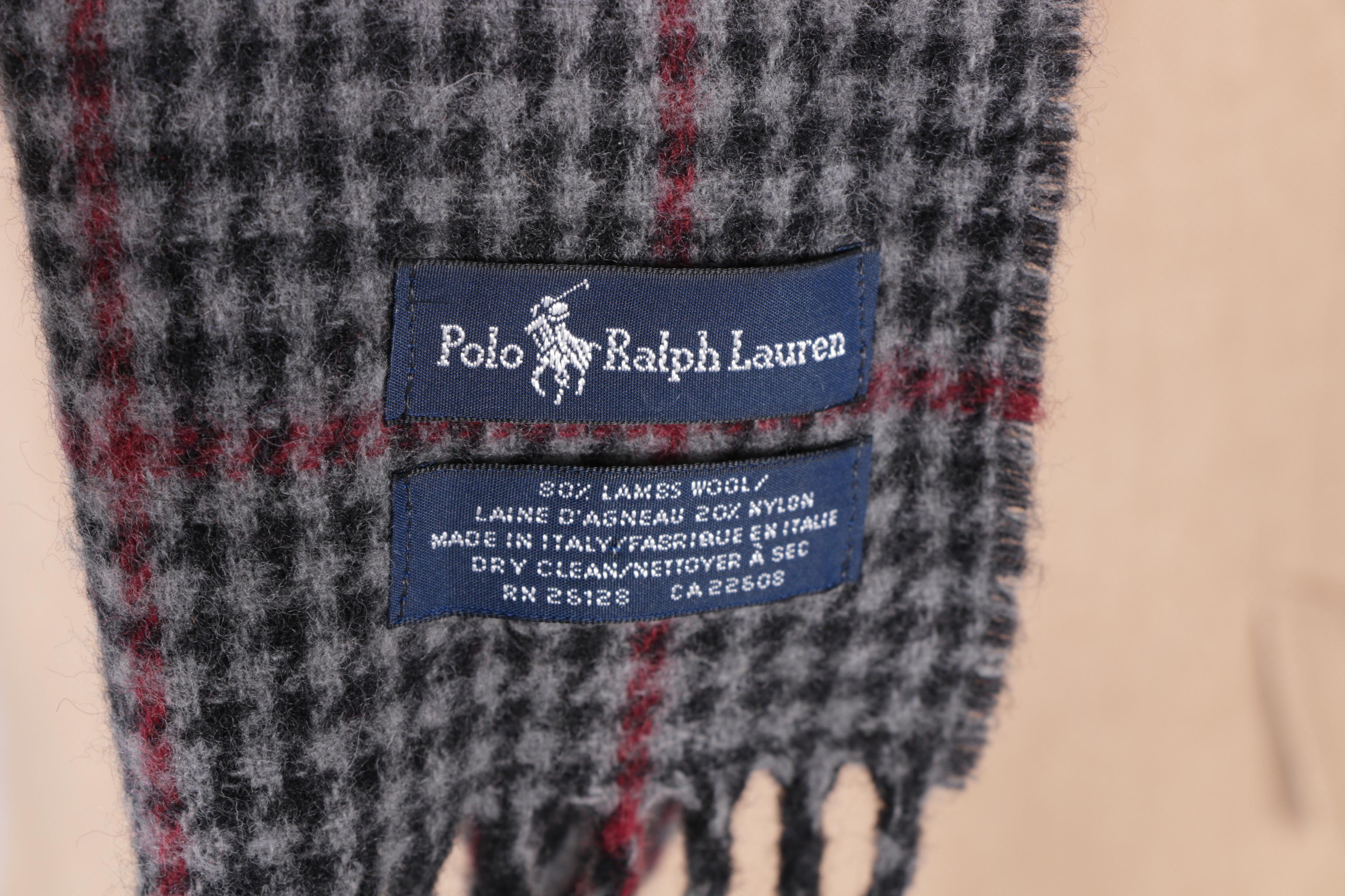 Men's Polo by Ralph Lauren Garrison Beige Alpaca Sport Coat with Wool Scarf
