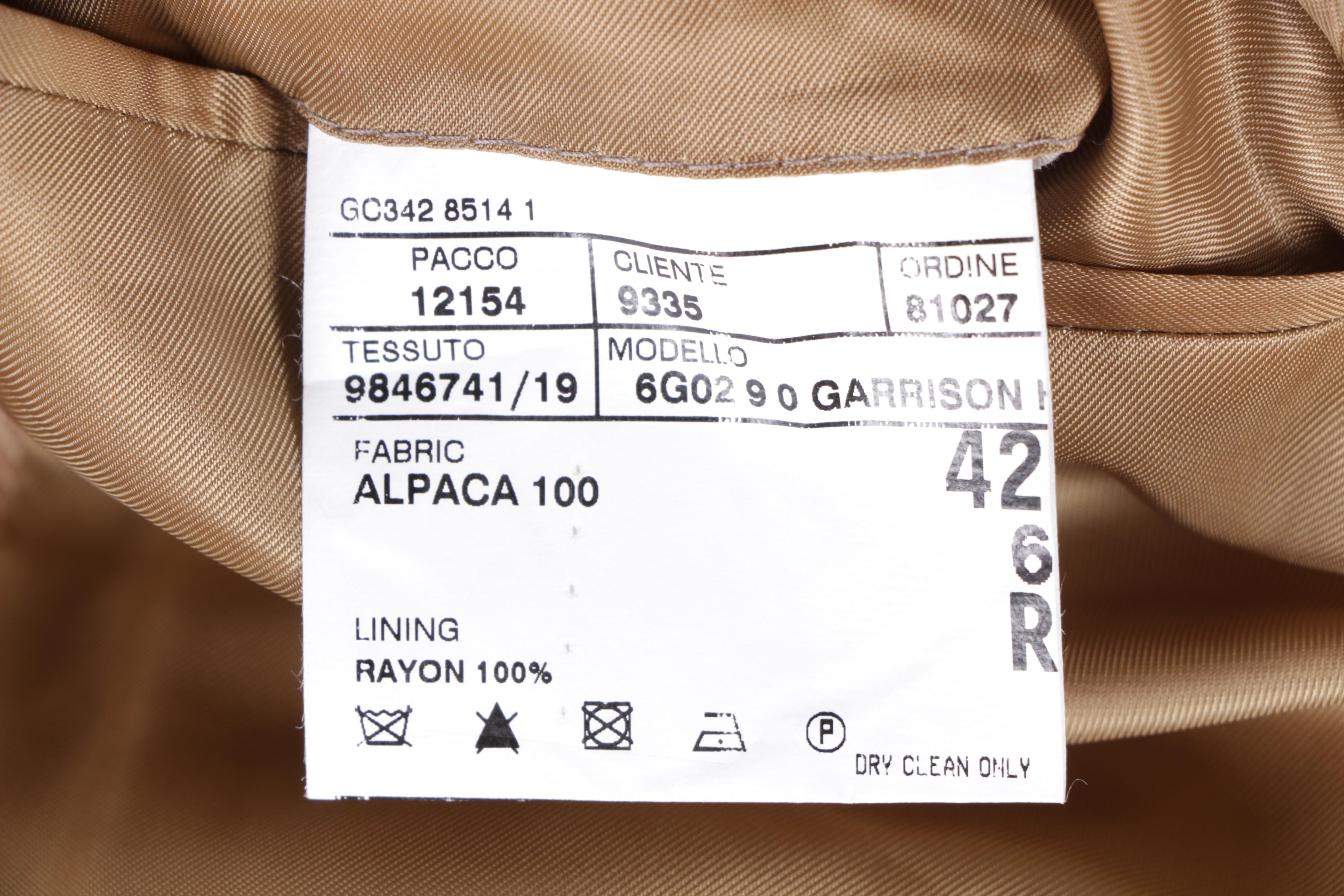 Men's Polo by Ralph Lauren Garrison Beige Alpaca Sport Coat with Wool Scarf