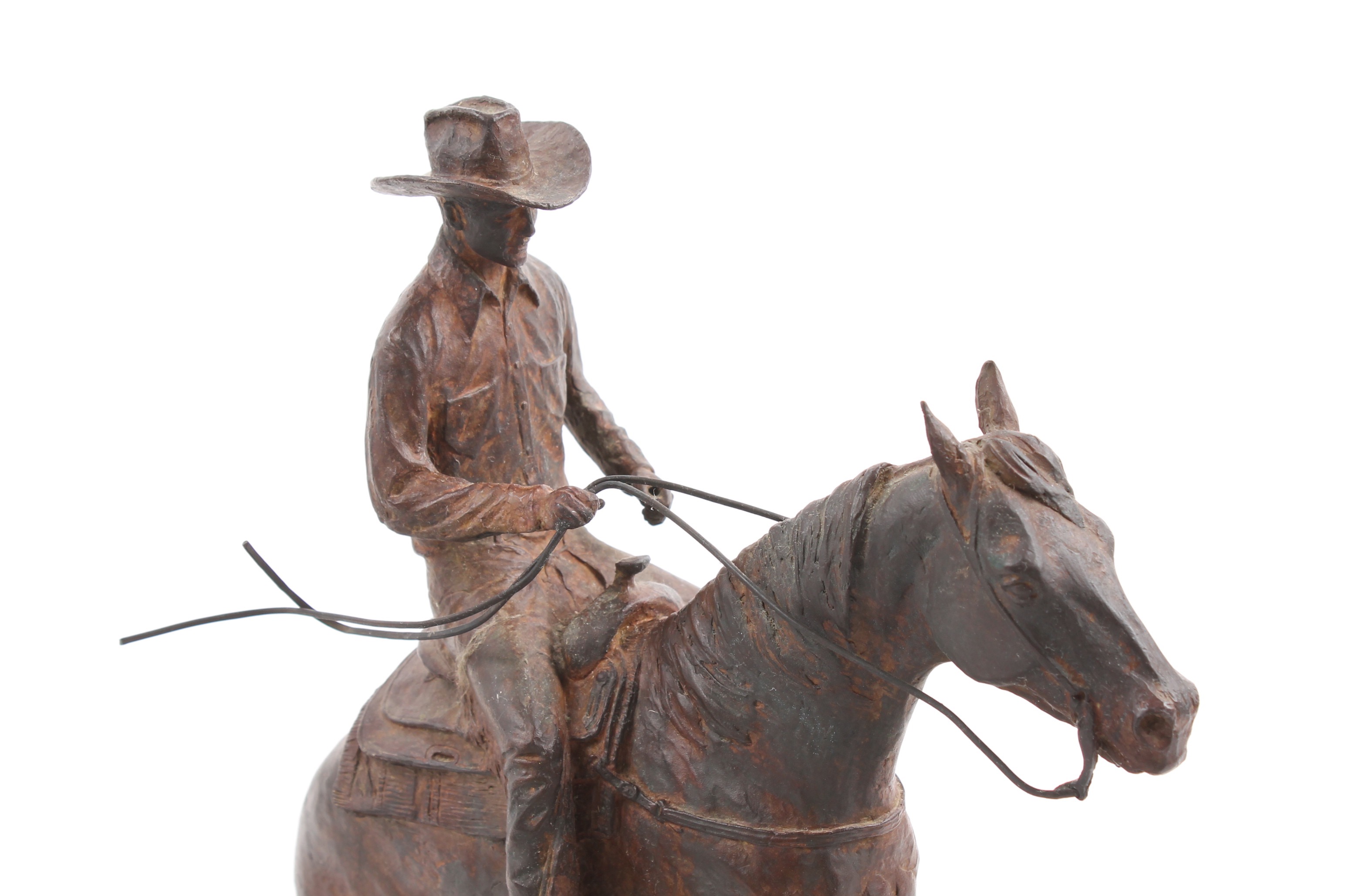 Mehl Lawson Bronze Sculpture "Reining Horse"