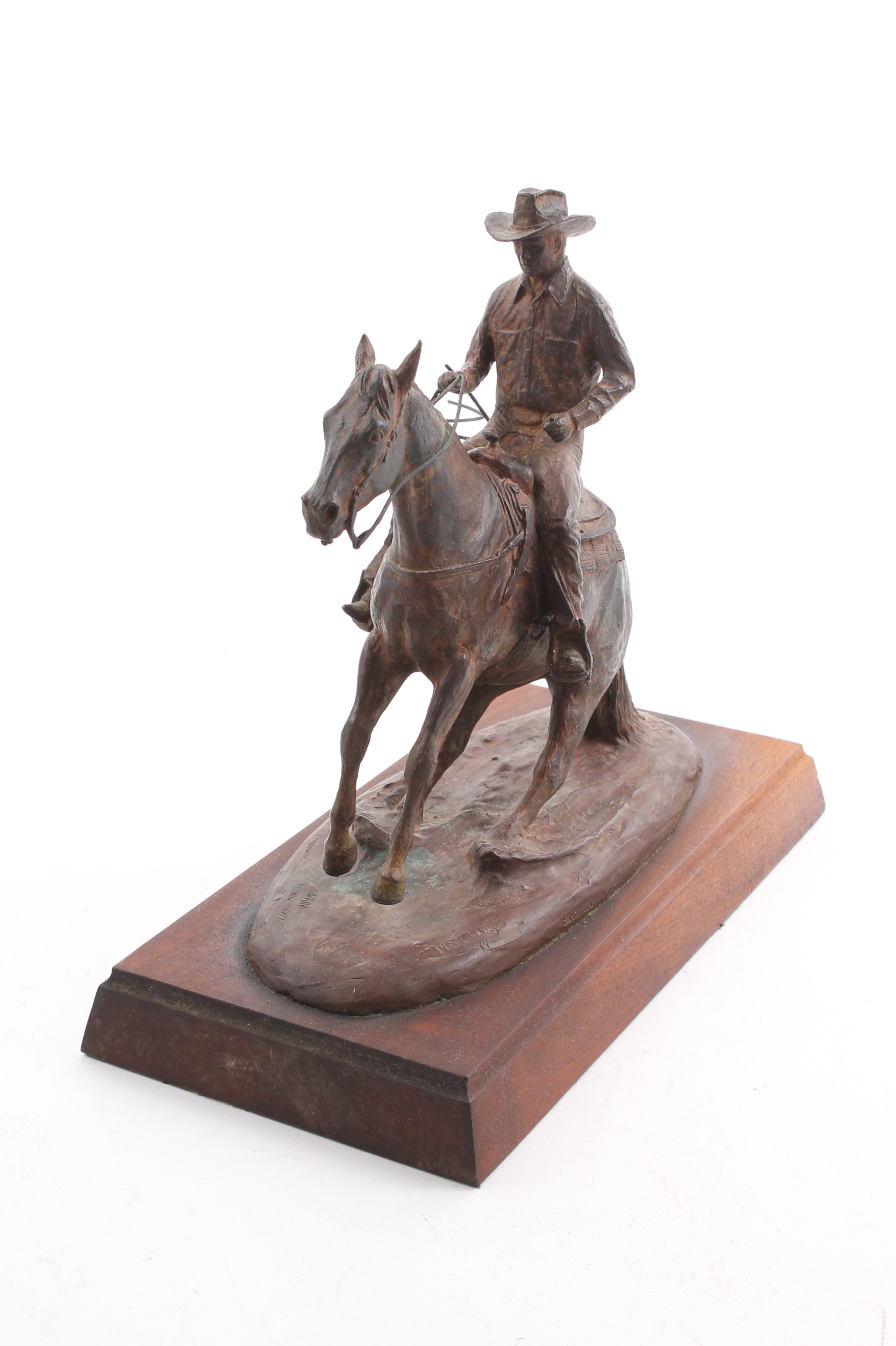 Mehl Lawson Bronze Sculpture "Reining Horse"